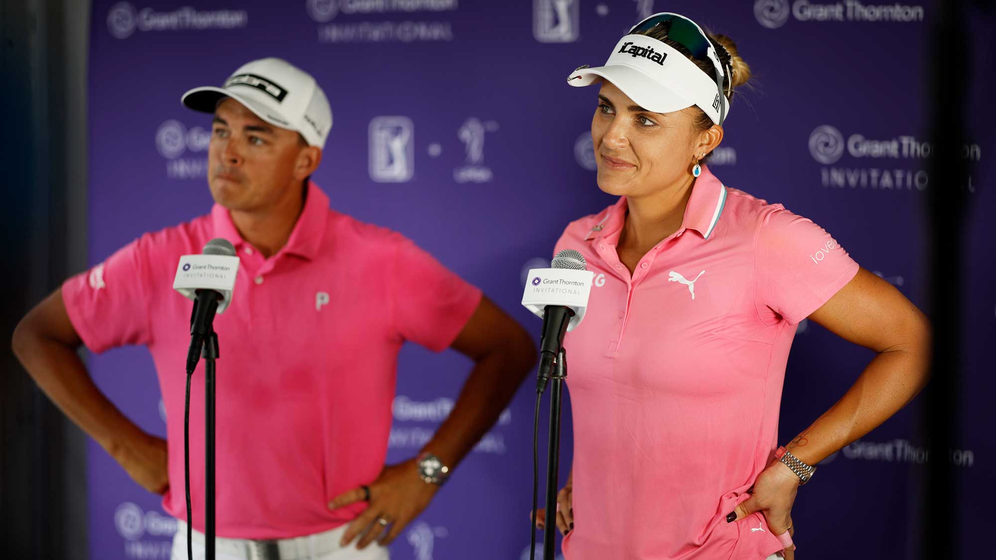 Lexi Thompson and Rickie Fowler