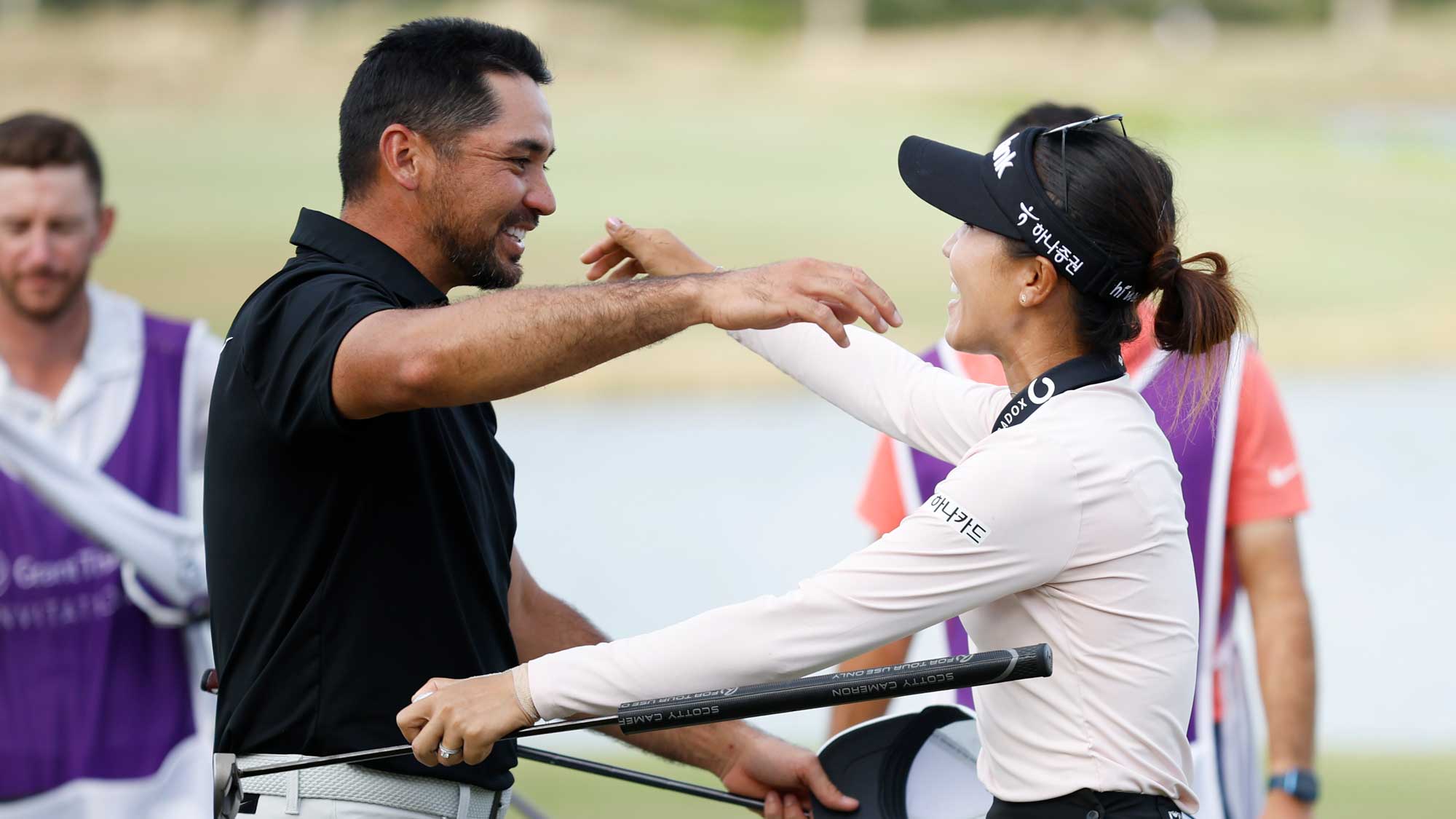 Lydia Ko and Jason Day