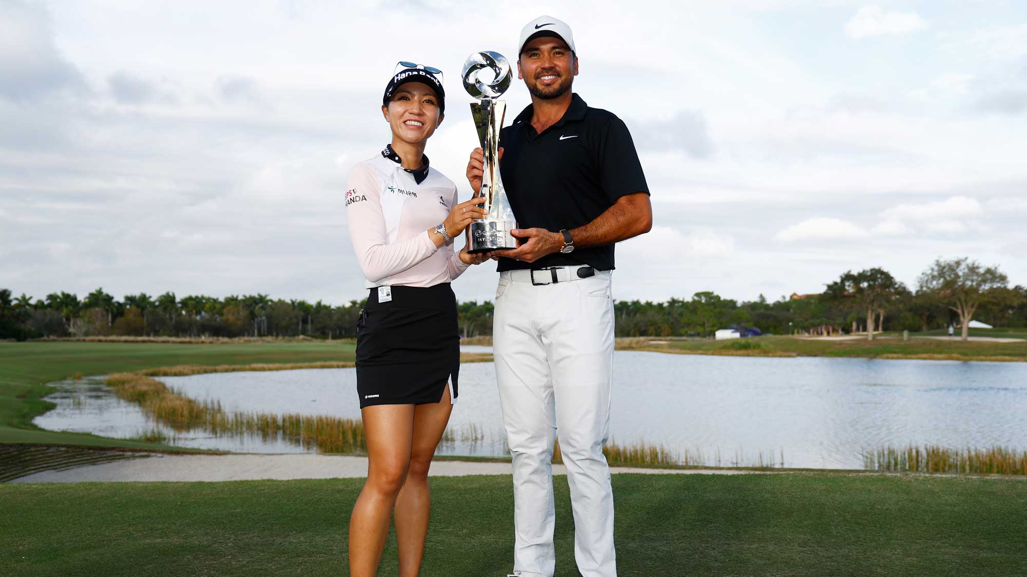 Lydia Ko and Jason Day