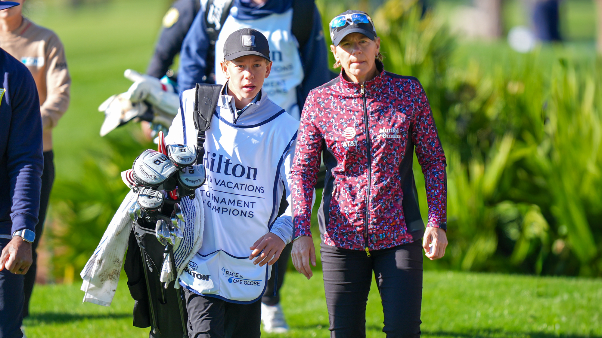 Annika Sorenstam with her son, Will