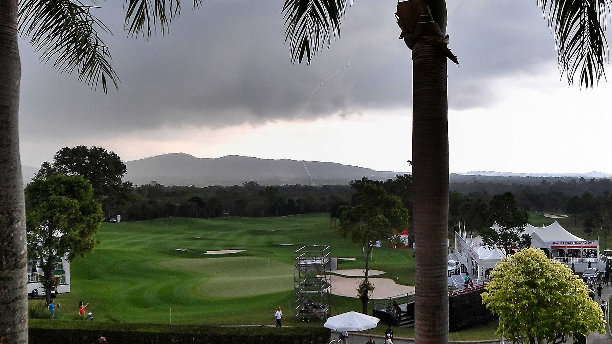 Inclement Weather During Round 2 of the Honda LPGA Thailand