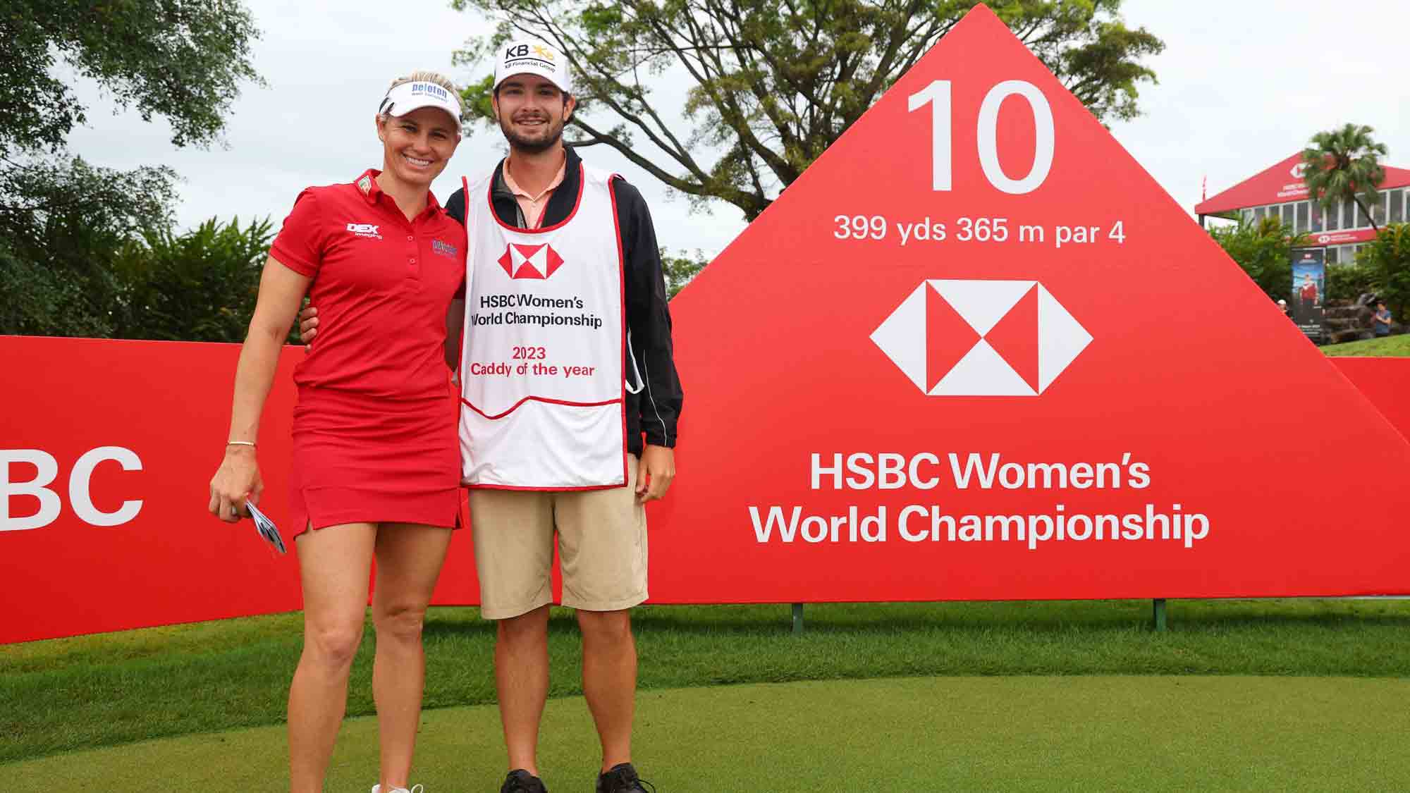 Deb Eller Caddy of the Year David Eller with the coveted white bib | LPGA ...