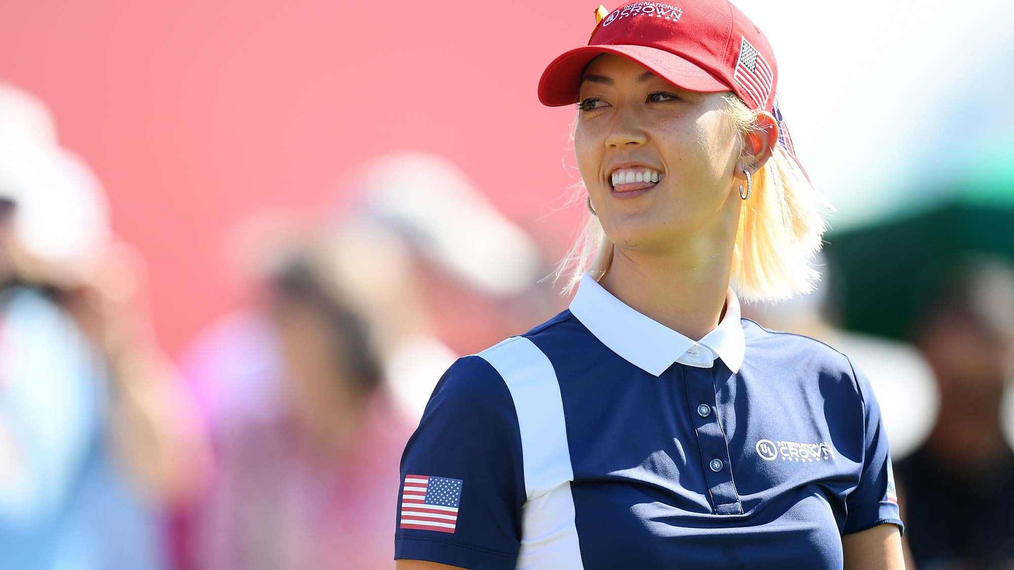 Michelle Wie of the United States is seen prior to the Pool B match between United States and Sweden on day one of the UL International Crown