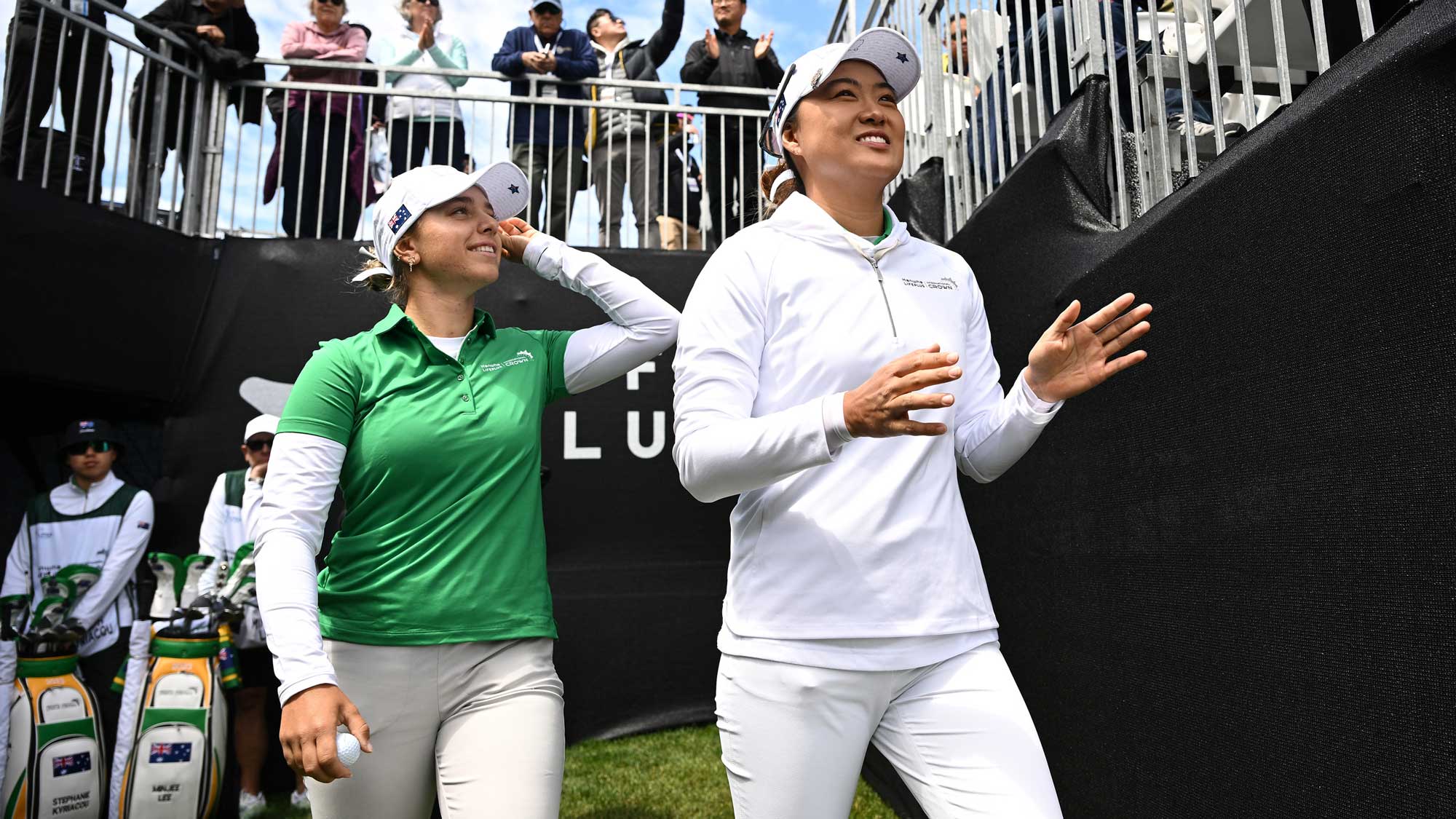 Steph Kyriacou and Minjee Lee