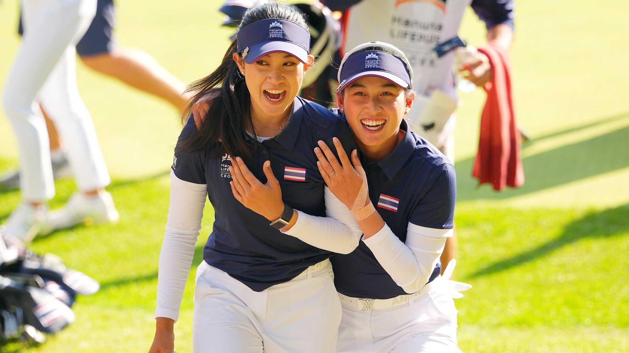 Pajaree Anannarukarn (L) and Jeeno Thitikul (R) of Thailand Team