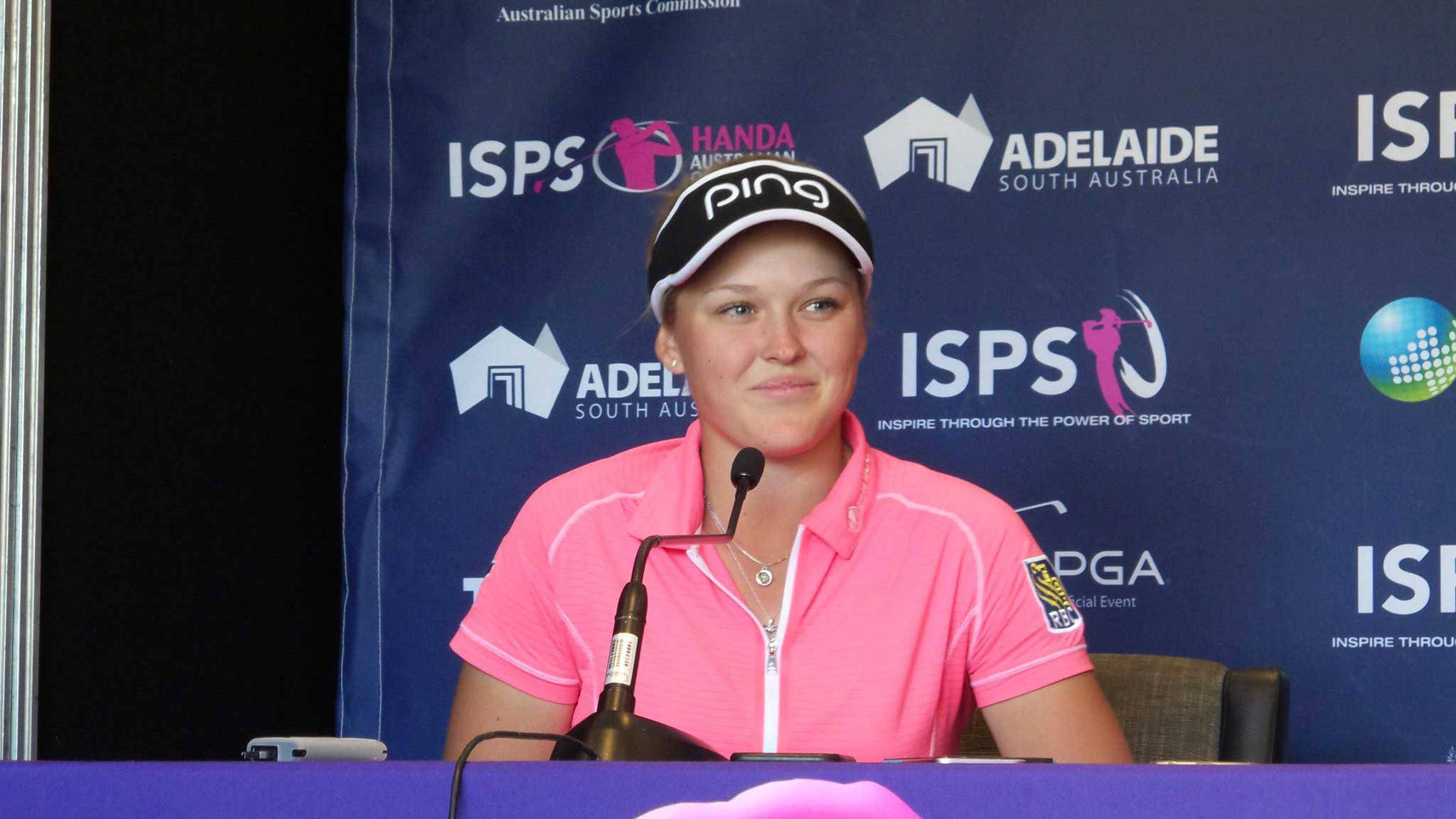 Brooke Henderson's Pre-Tournament Press Conference at the 2016 ISPS Handa Women's Australian Open