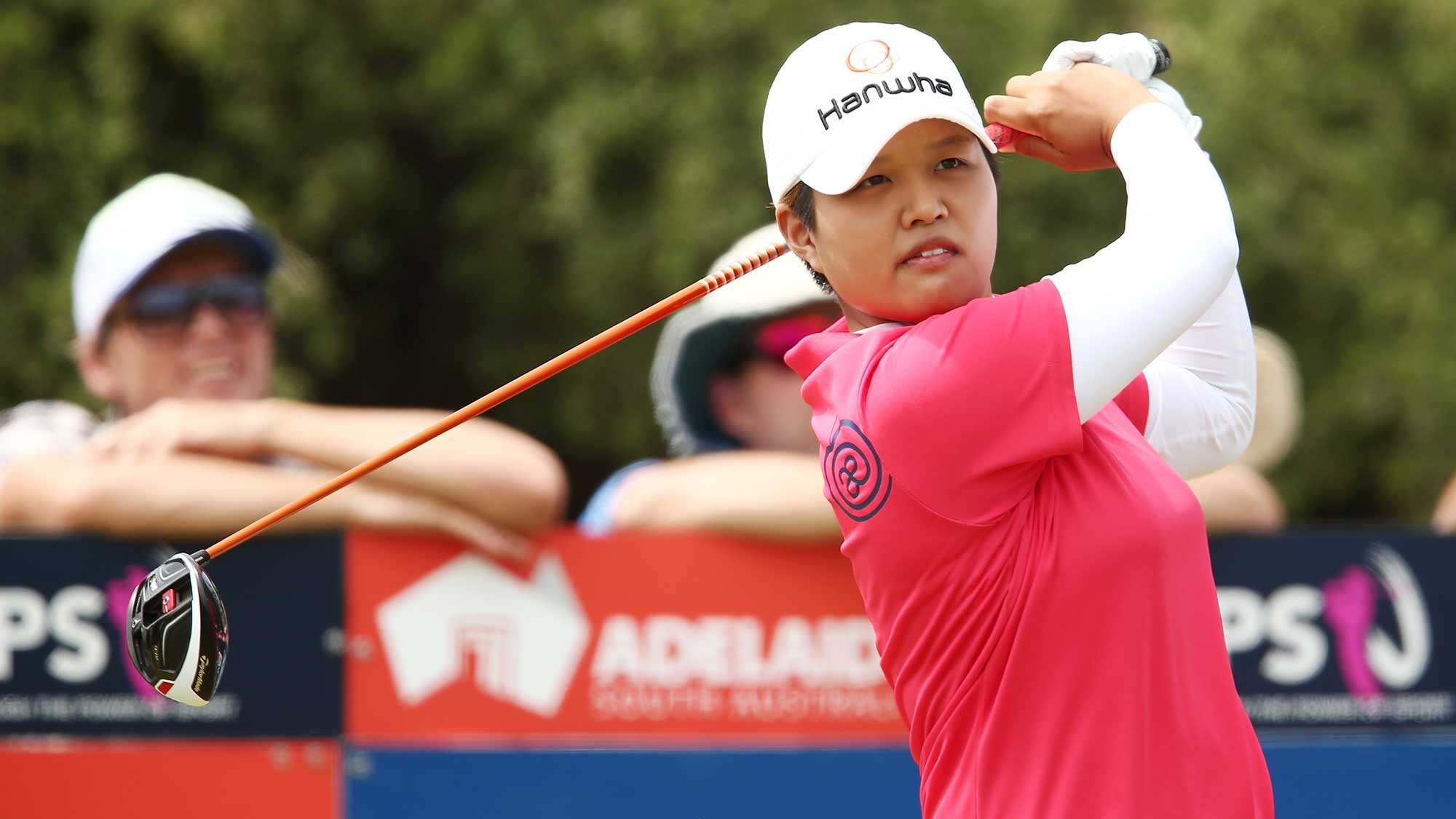 Haru Nomura of Japan competes during day four of the ISPS Handa Women's Australian Open