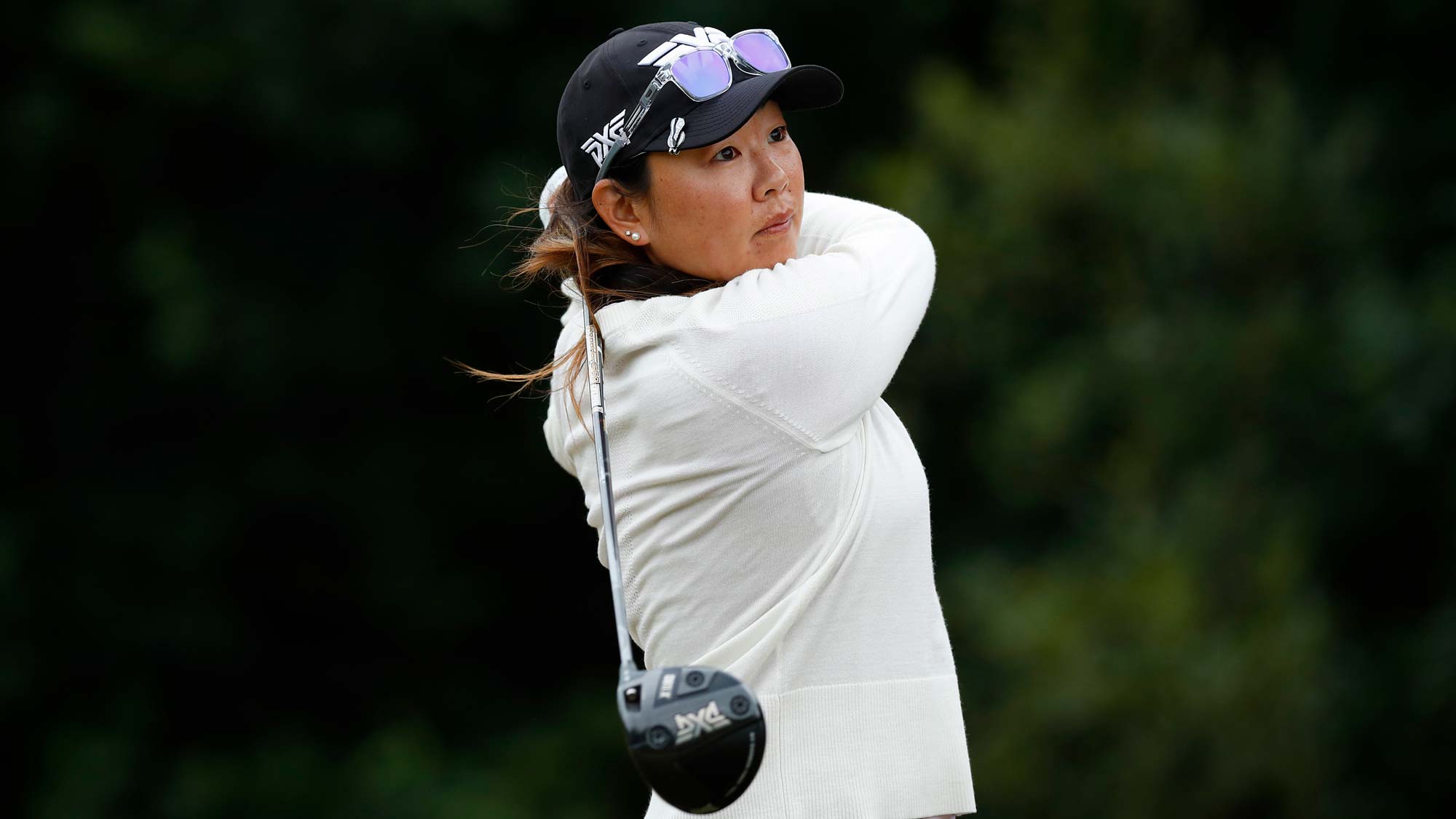 Mina Harigae of the USA on the 17th during day three of the ISPS HANDA World Invitational