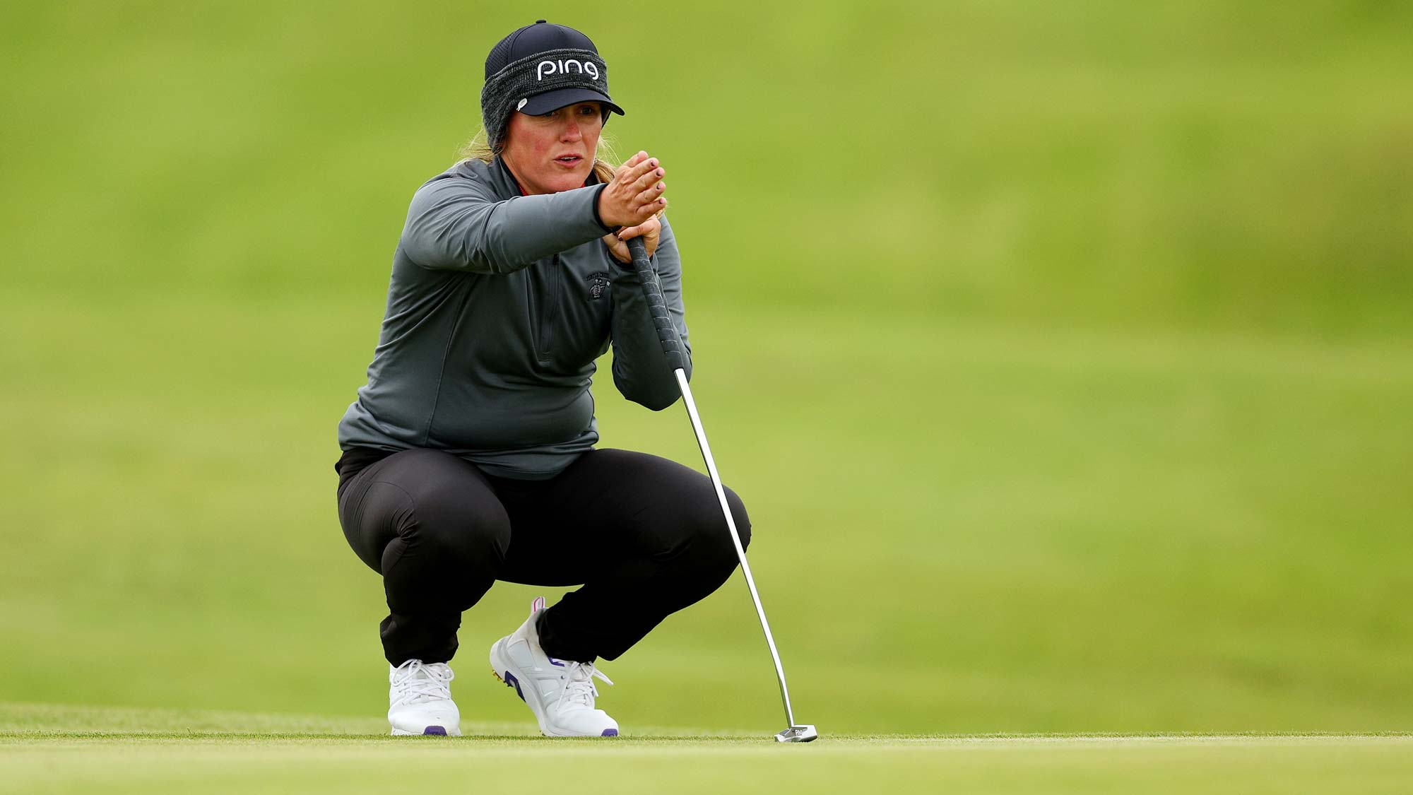 Marissa Steen of the United States prepares to putt on the 17th hole on Day Two of the ISPS HANDA World Invitational presented by AVIV Clinics at Castlerock Golf Club