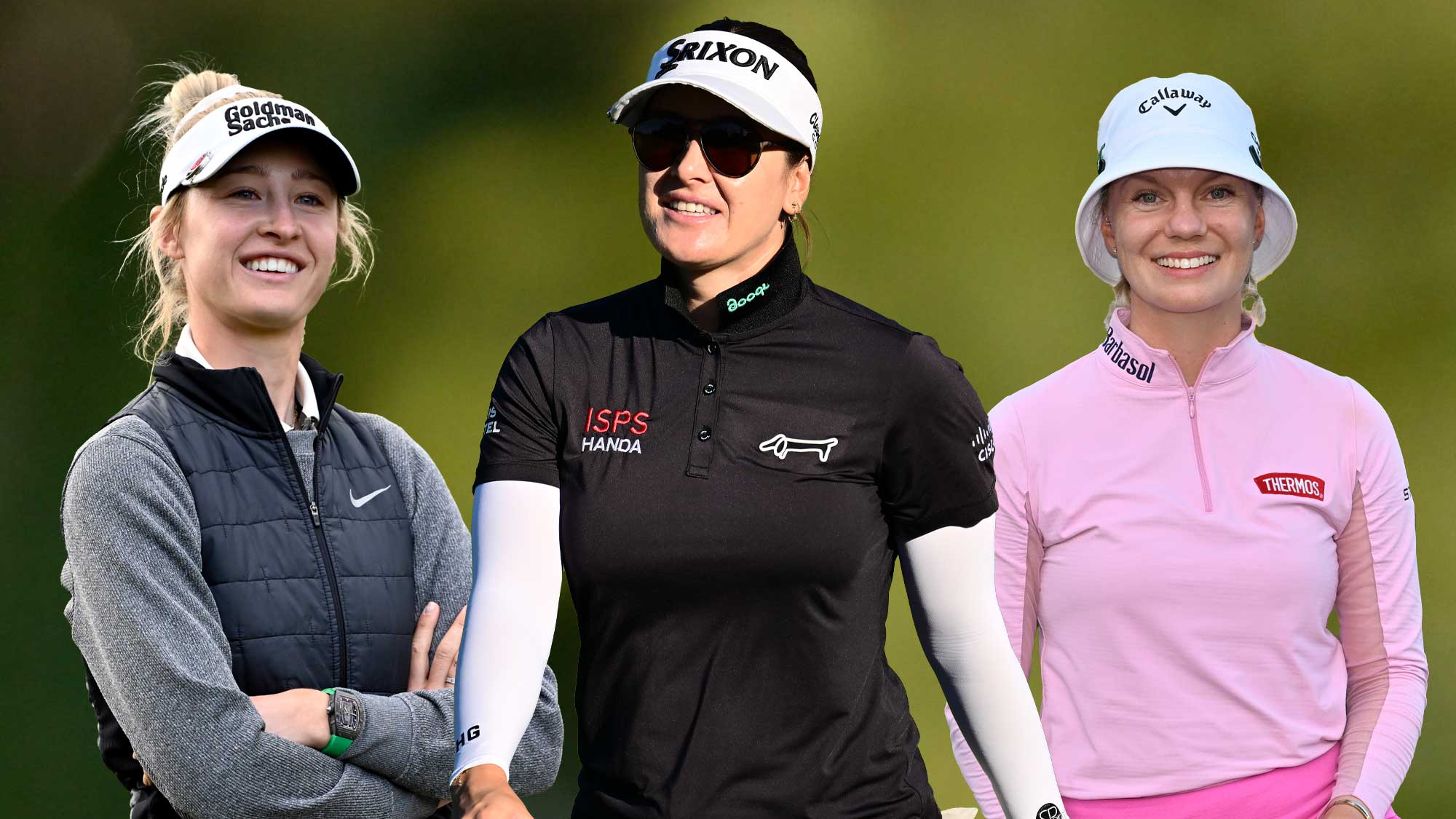 Nelly Korda, Hannah Green, Madelene Sagstrom