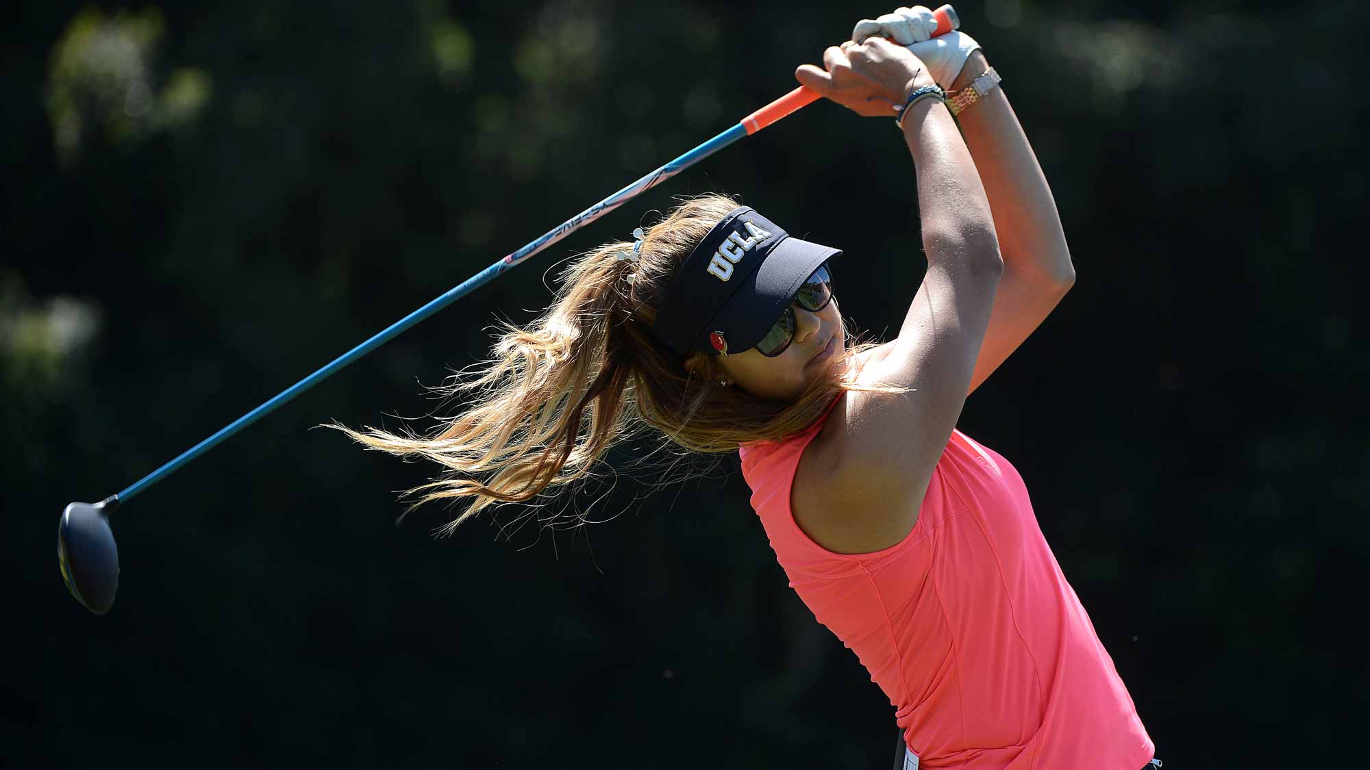 Alison Lee tees off the 2nd hole during Round Three of the LPGA KIA Classic at the Aviara Golf Club