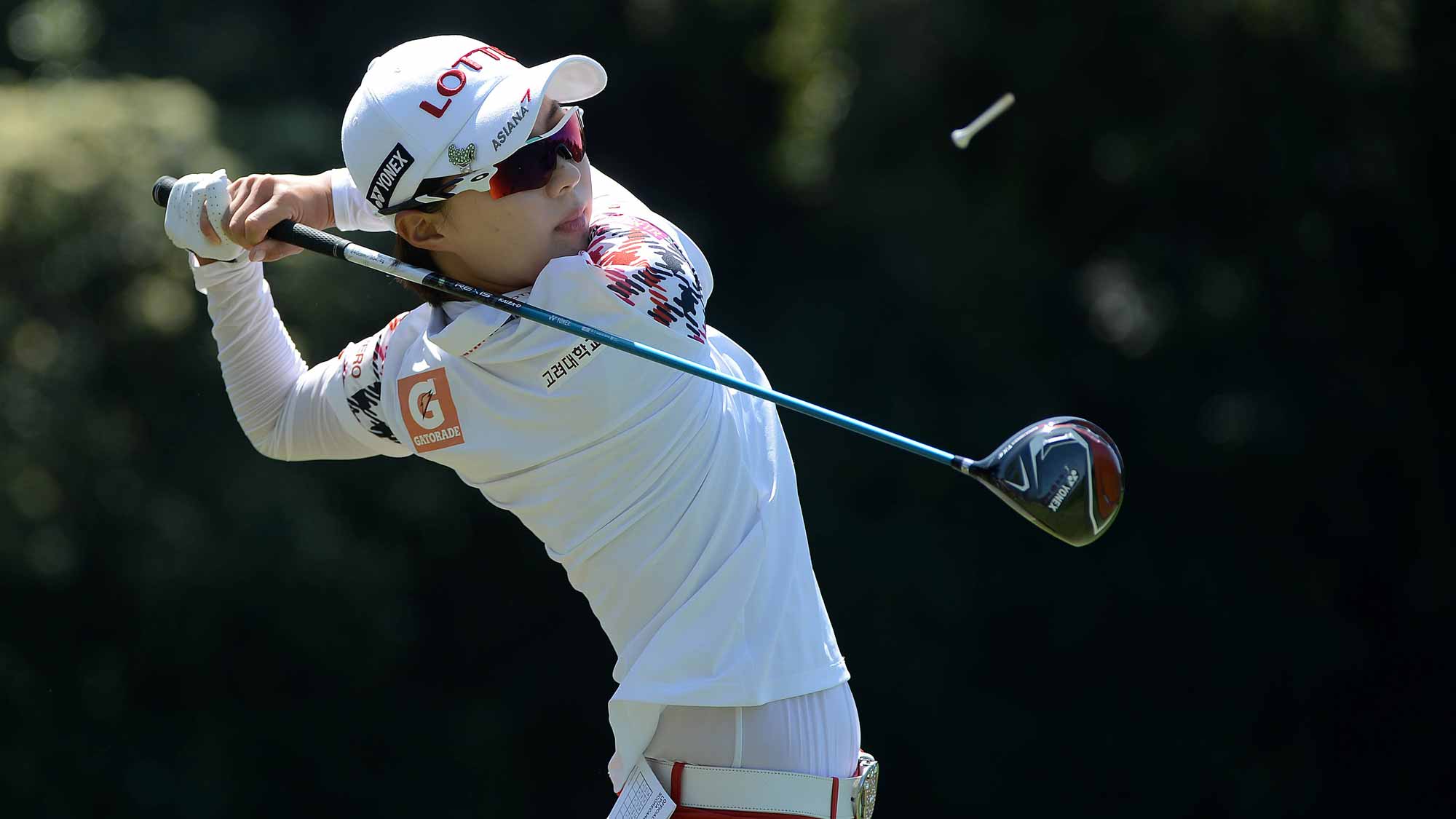 Hyo Joo Kim of South Korea tees off the 2nd hole during Round Three of the LPGA KIA Classic at the Aviara Golf Club