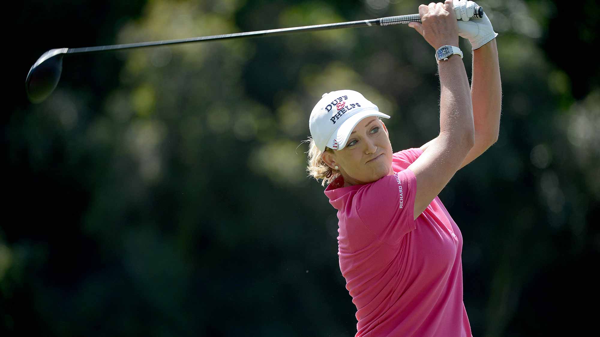 Cristie Kerr tees off the 2nd hole during Final Round of the LPGA KIA Classic at the Aviara Golf Club