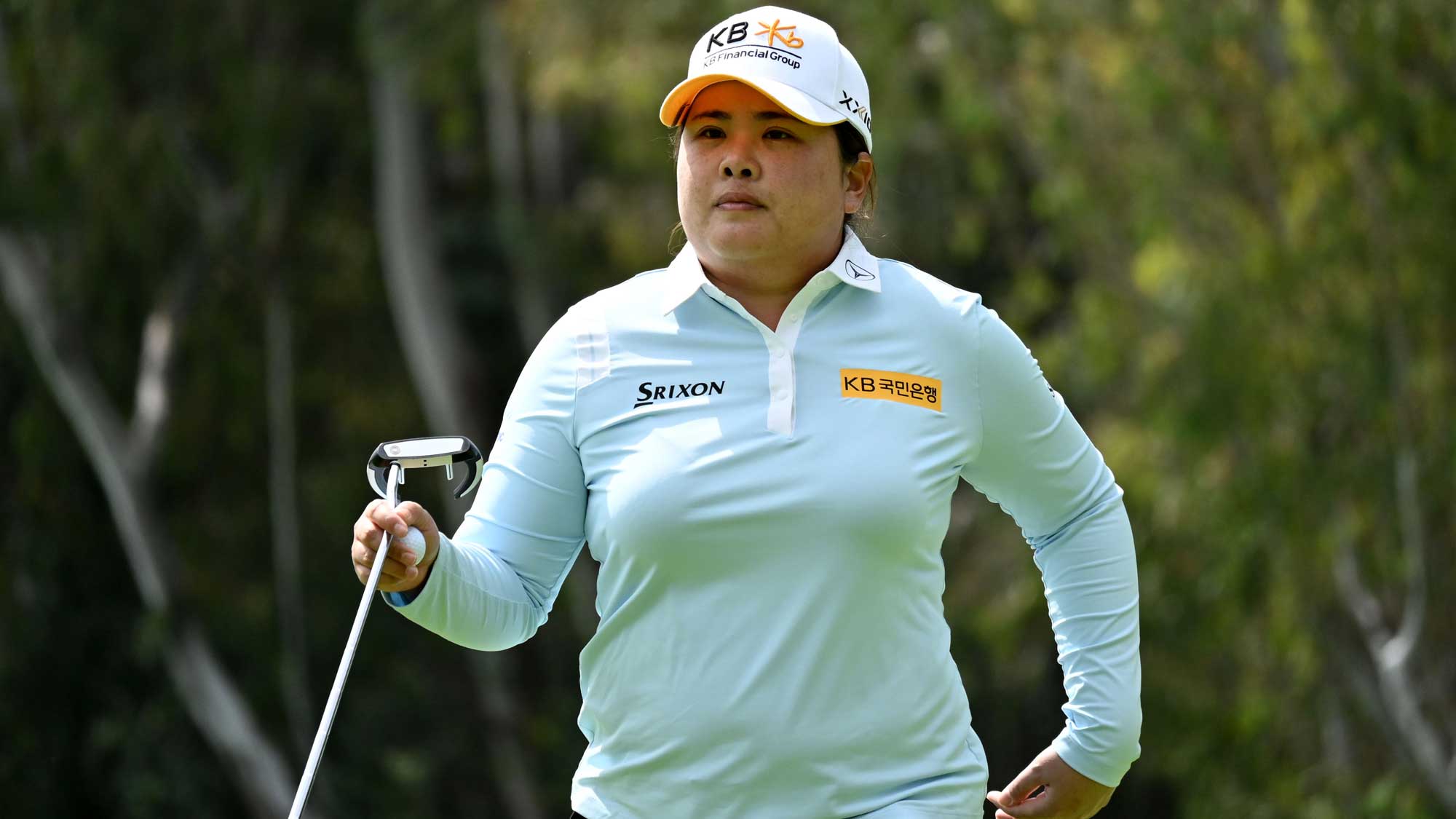 Inbee Park of South Korea puts on the 4th green during the Round Two of the KIA Classic at the Aviara Golf Club on March 26, 2021 in Carlsbad, California.