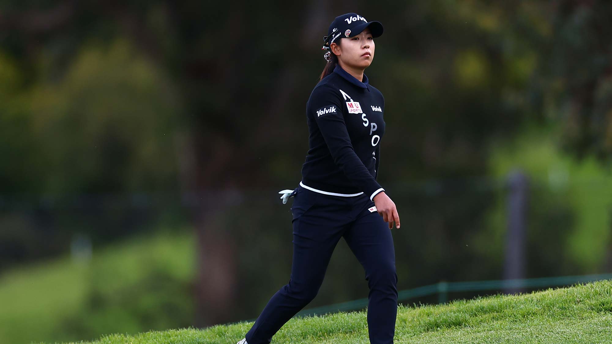 Mi Hyang Lee of South Korea walks up the 15th fairway during the first round of the DIO Implant LA Open