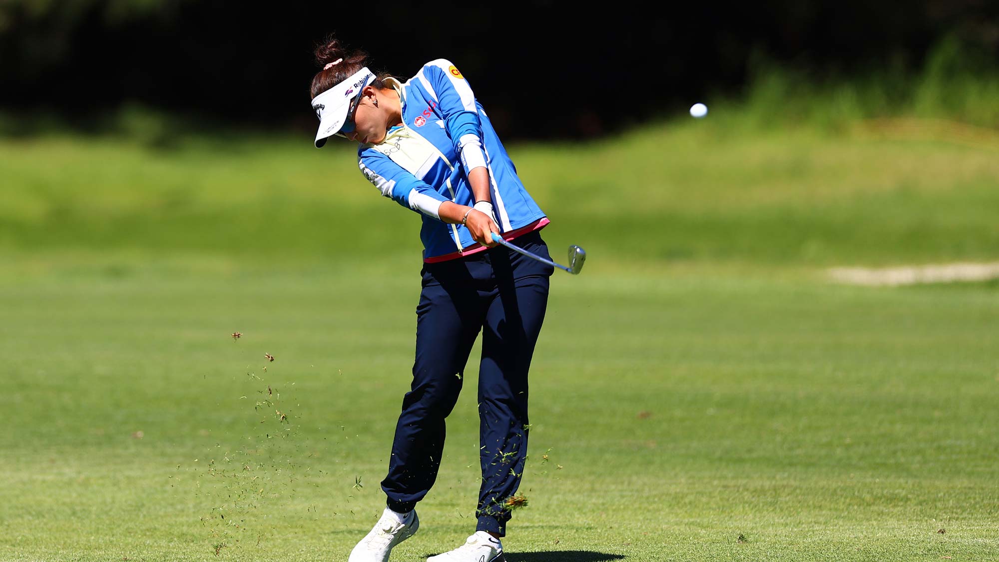 Atthaya Thitikul of Thailand plays her shot from the ninth fairway during the third round of the DIO Implant LA Open