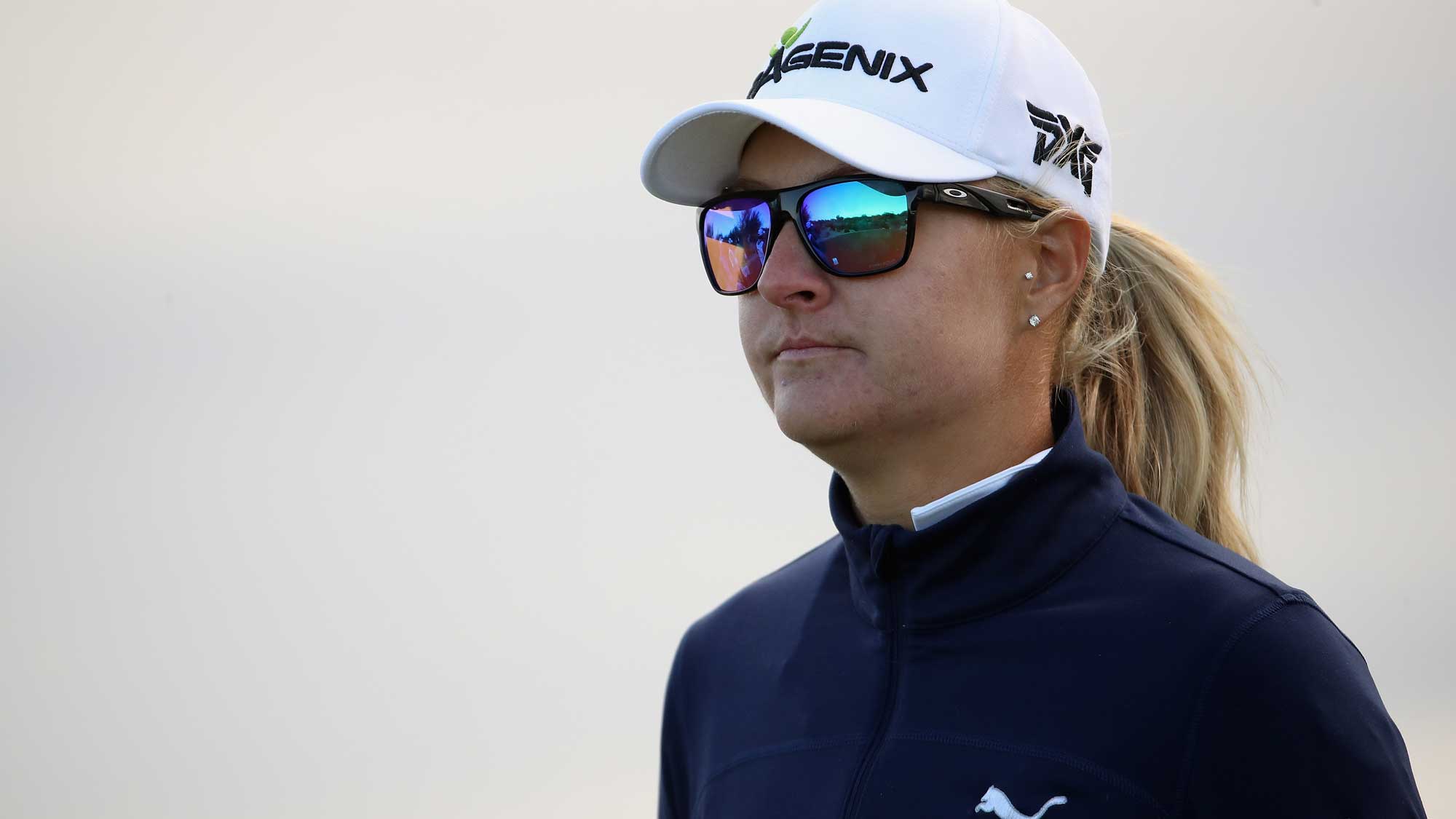 Defending Champ Anna Nordqvist Looks on at Founders Cup 