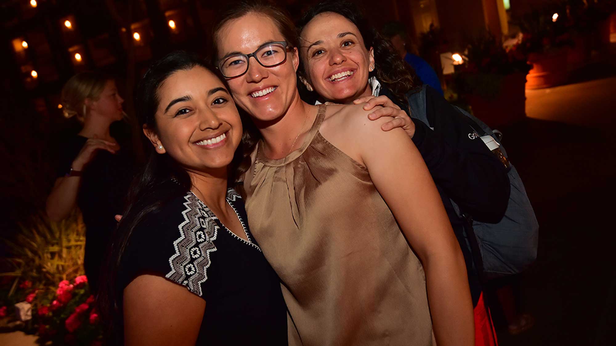 Lee Lopez, Vicky Hurst and Mo Martin at Founders Cup Pro-Am Party