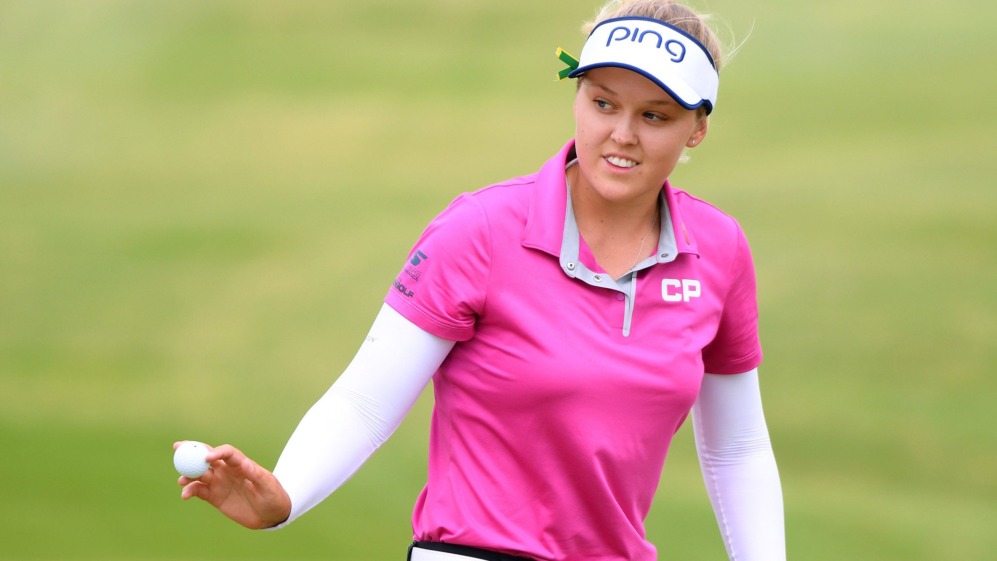 Brooke Henderson After on Birdie on Day Three in Hawaii