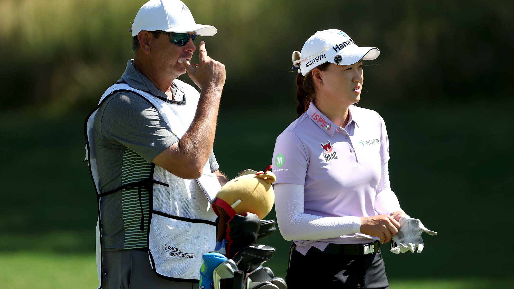 Minjee Lee of Australia looks on at the second tee during the Bank of Hope LPGA Match-Play Hosted by Shadow Creek