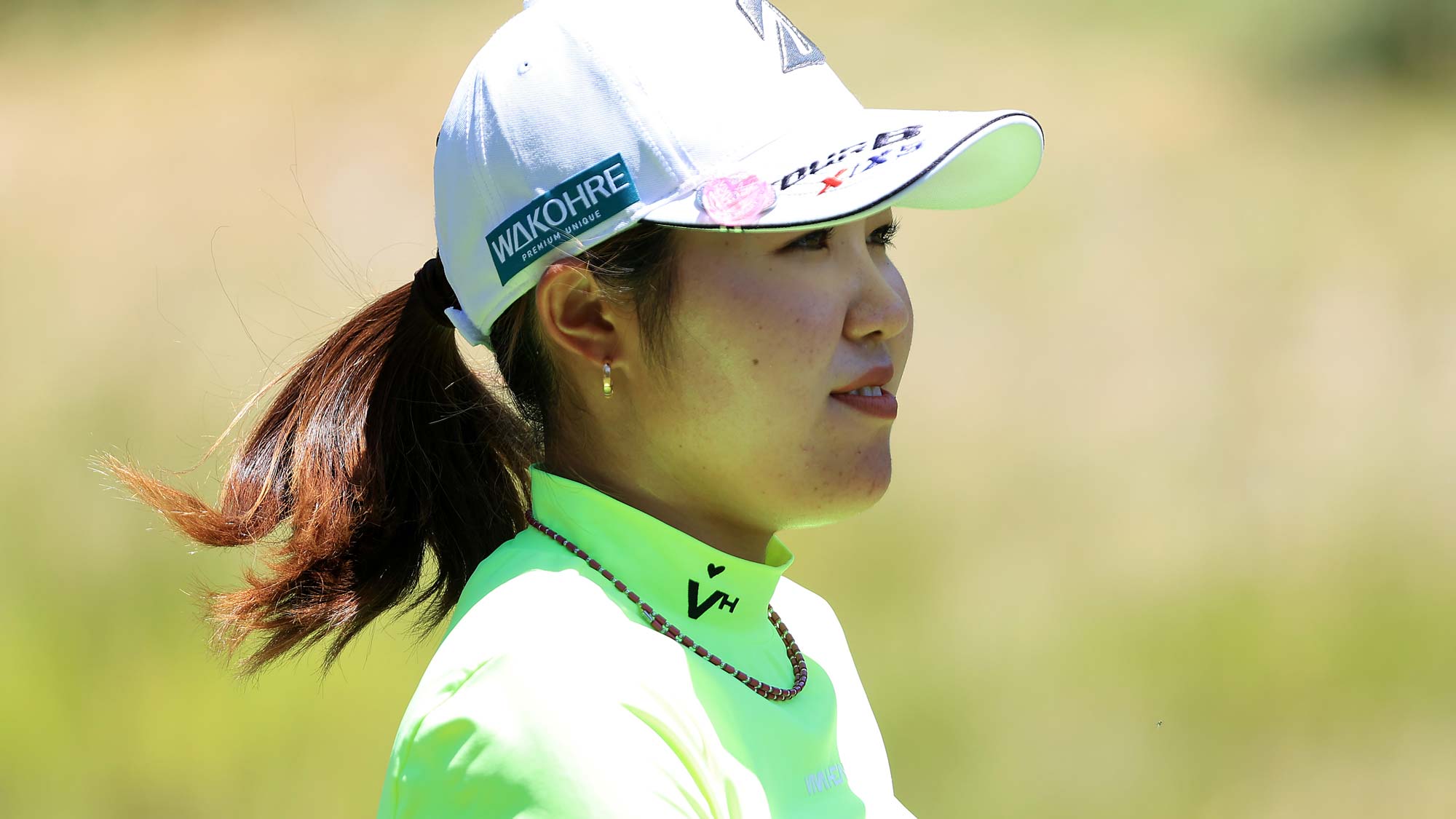 Ayaka Furue of Japan walks off the 14th tee during the Bank of Hope LPGA Match-Play Hosted by Shadow Creek
