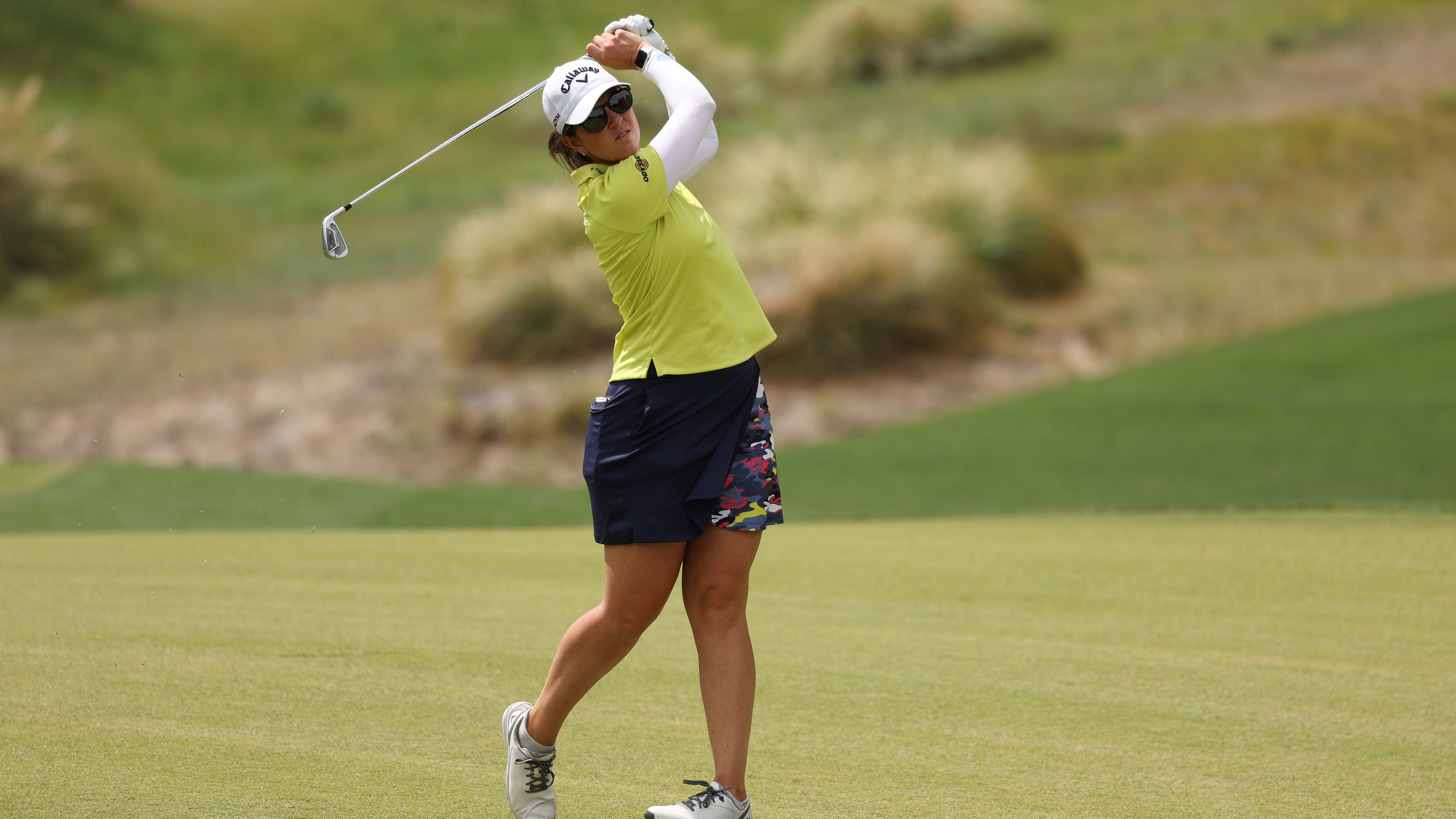 Emma Talley of the United States hits from the seventh fairway on day two of the Bank of Hope LPGA Match-Play presented by MGM Rewards