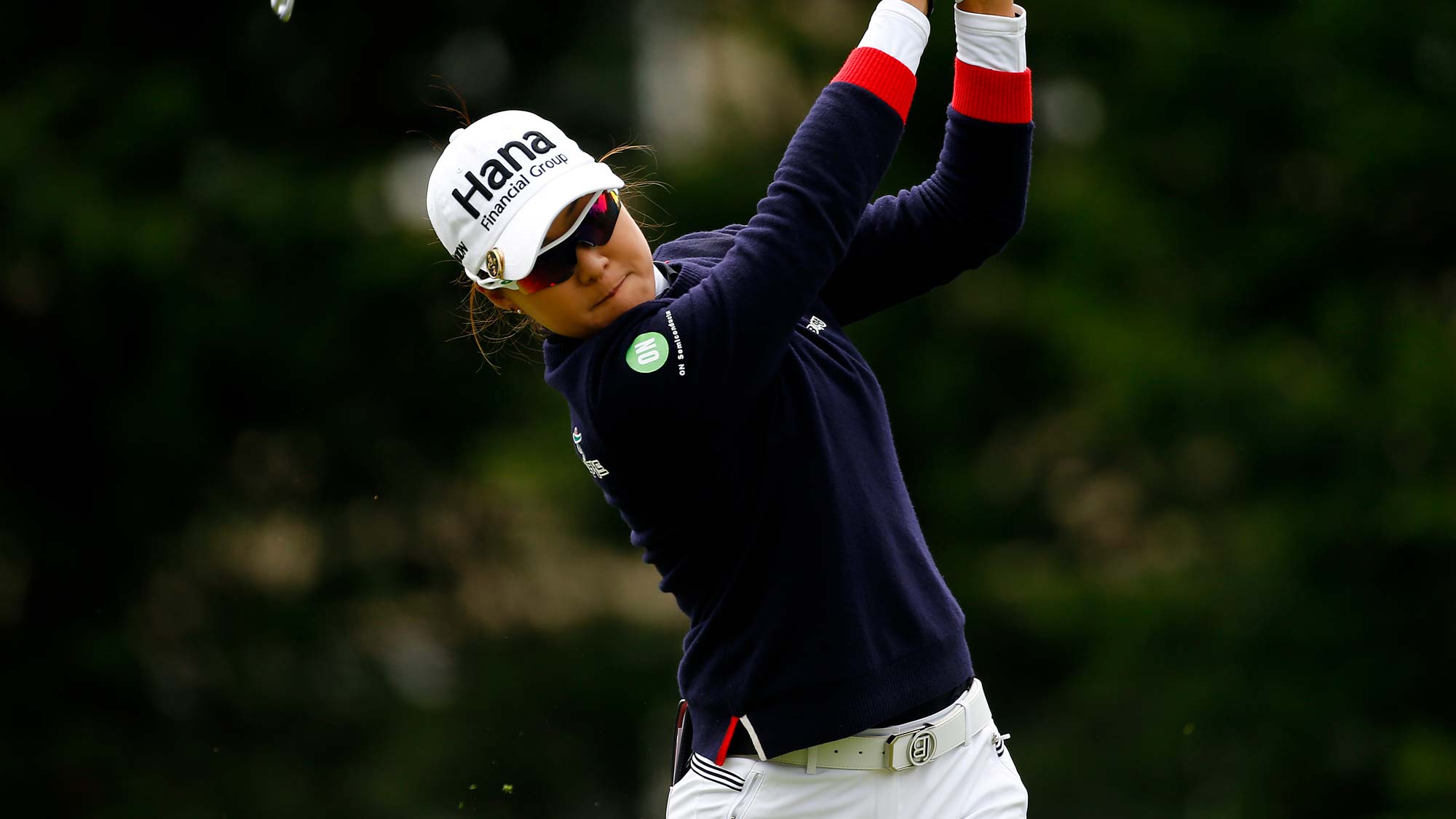 Minjee Lee of Australia tees of on the 3rd hole during the final round of the LPGA Mediheal Championship