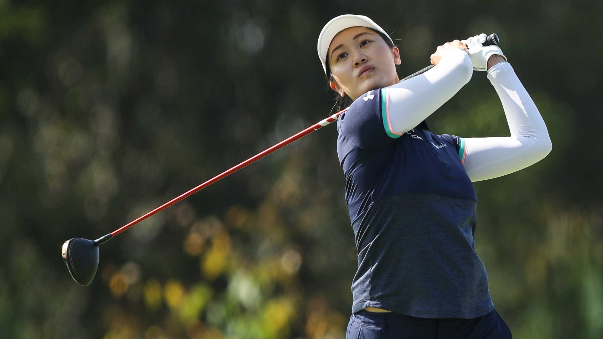 Xiyu Lin during the second round of the LPGA MEDIHEAL Championship