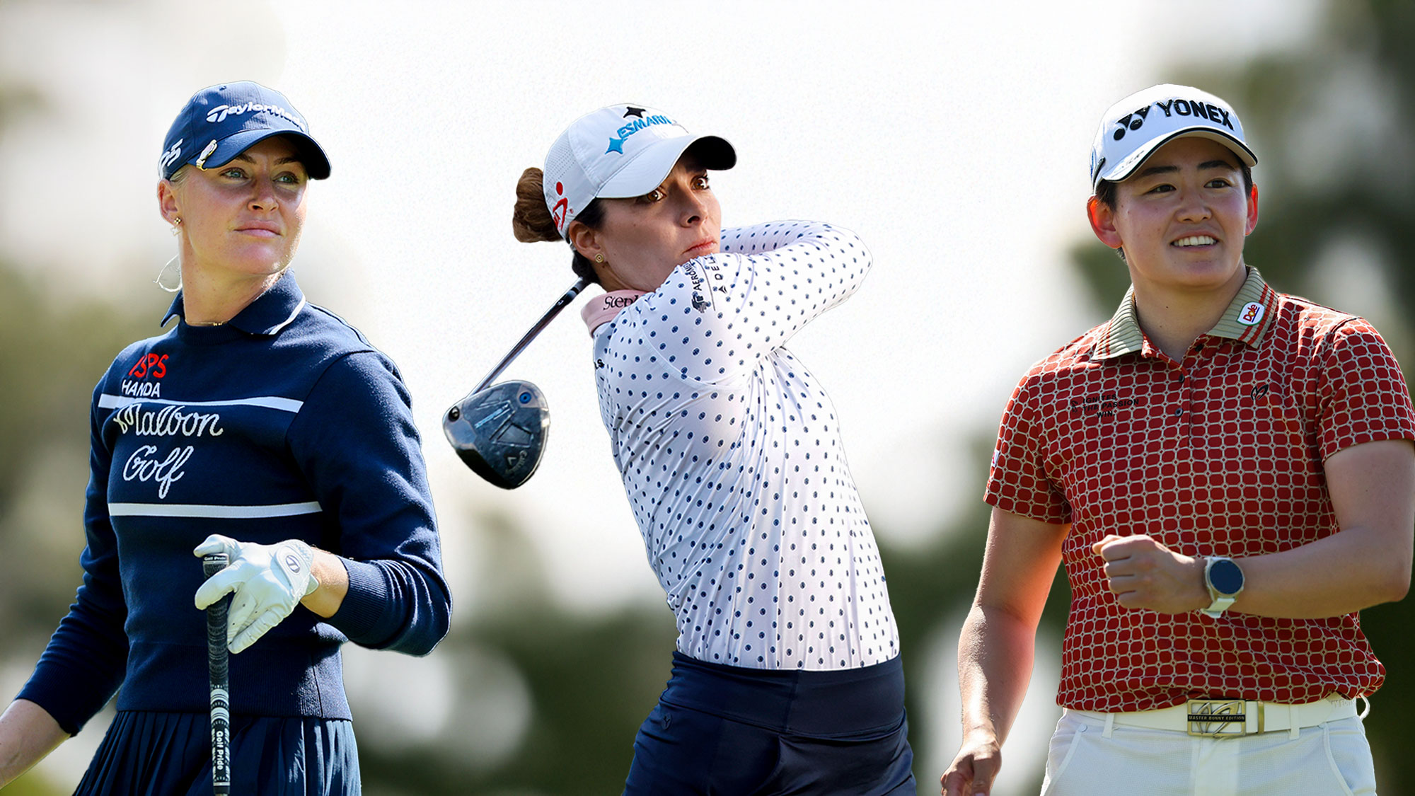 Charley Hull, Gaby Lopez, Akie Iwai