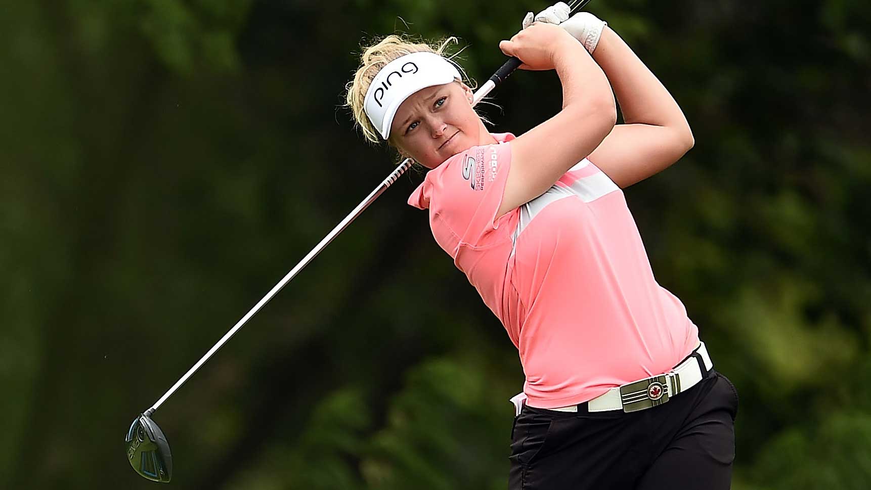 Brooke Henderson extends lead in Meijier LPGA Classic.