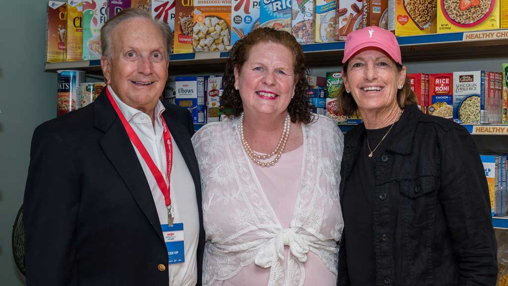 Meijer co chairman Doug Meijer, Laura Castle, executive director of the North End Community Ministry, and Hall-of-Famer Juli Inkster.
