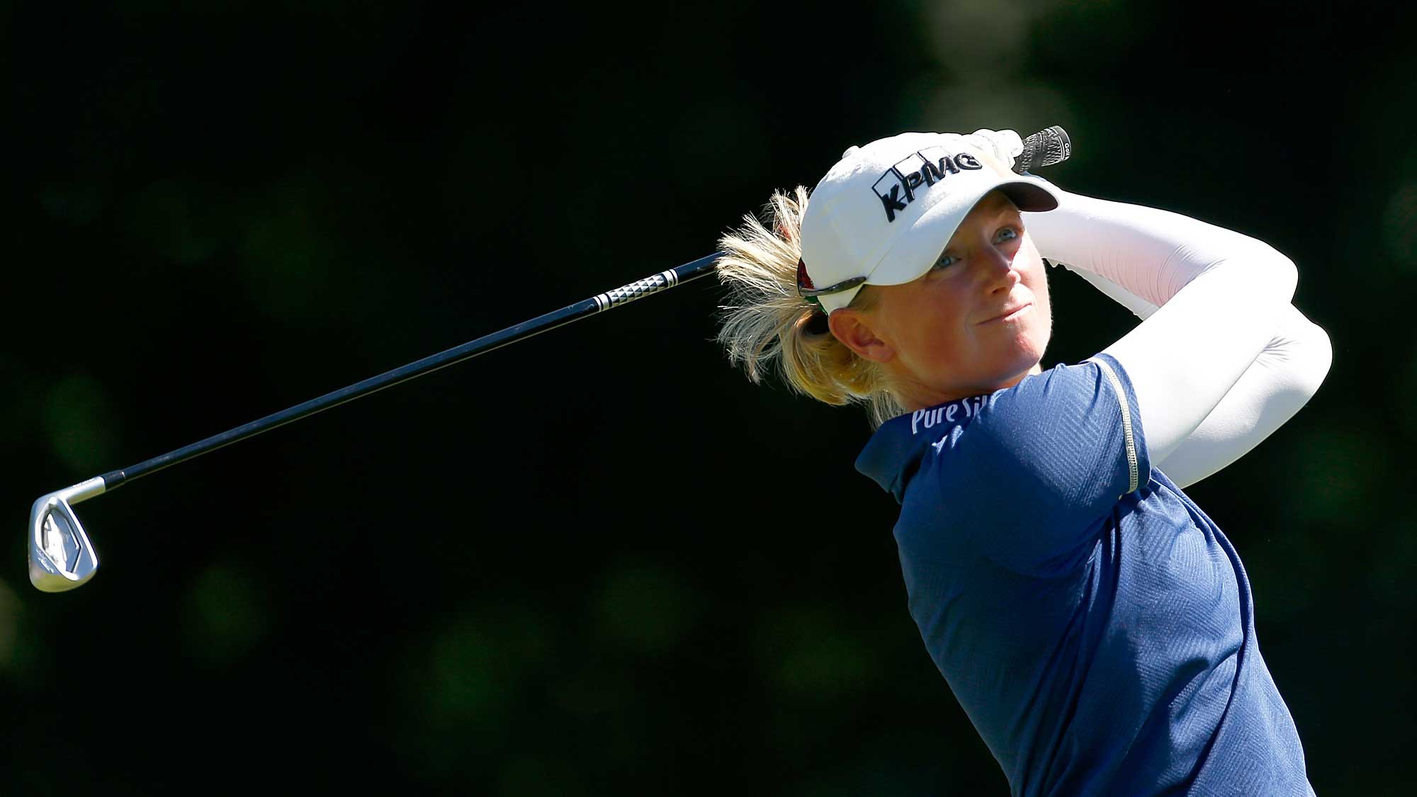 Stacy Lewis tees off on the 2nd hole during the third round of the LPGA Cambia Portland Classic