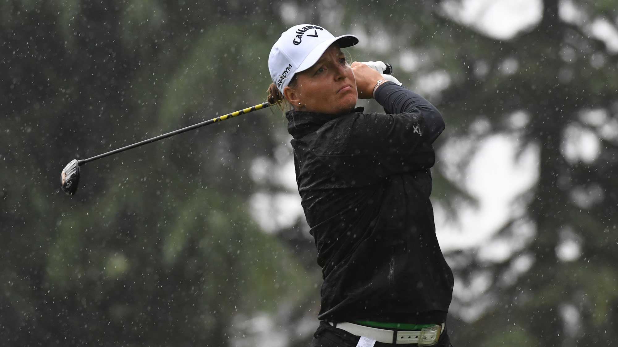 Perrin Delacour dispara 63 en el lluvioso Columbia Edgewater para tomar la delantera en el Portland Classic |  LPGA