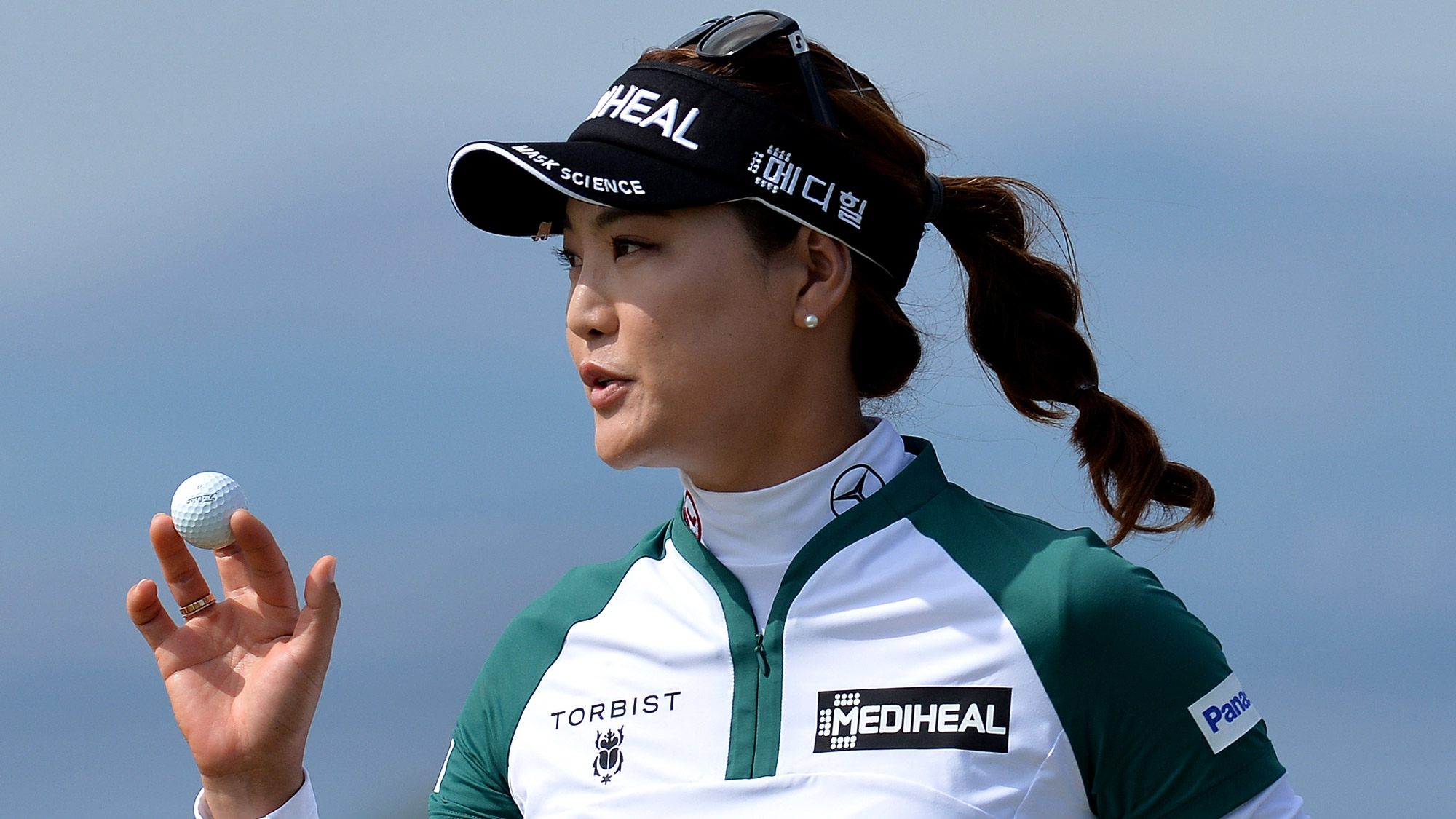 So Yeon Ryu After a Birdie in Scotland