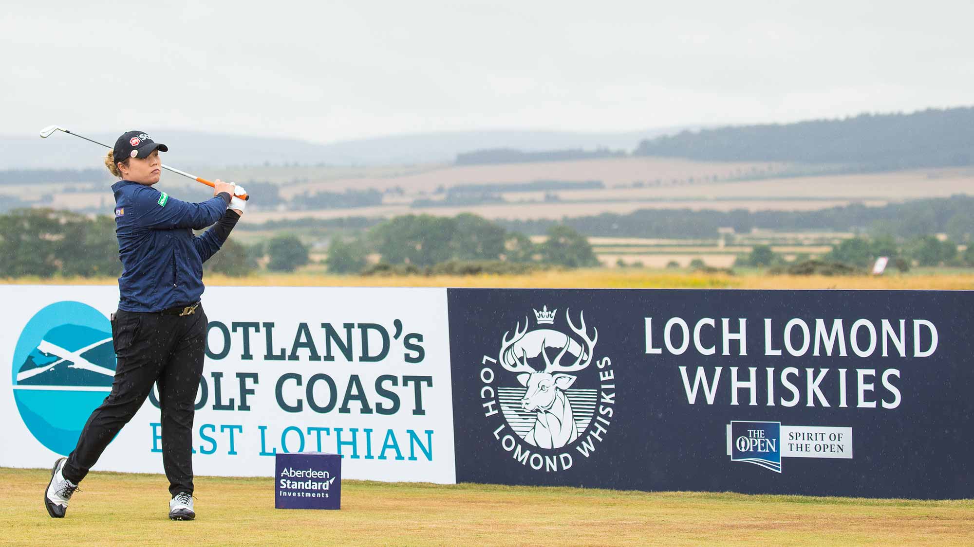 Ariya Jutanugarn On The First Tee at Gullane Golf Club During the Final Round of the Aberdeen Standard Investments Ladies Scottish Open