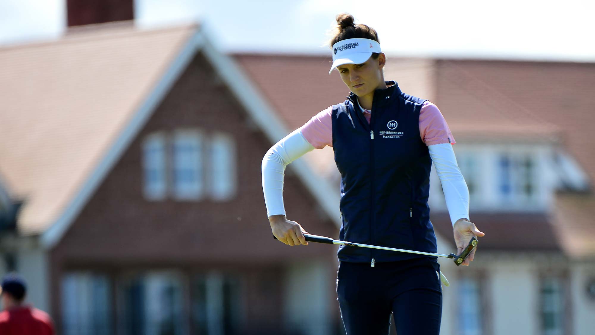 Anne Van Dam of Netherlands putting at the 9th hole during Day One of the Aberdeen Standard Investment Ladies Scottish Open