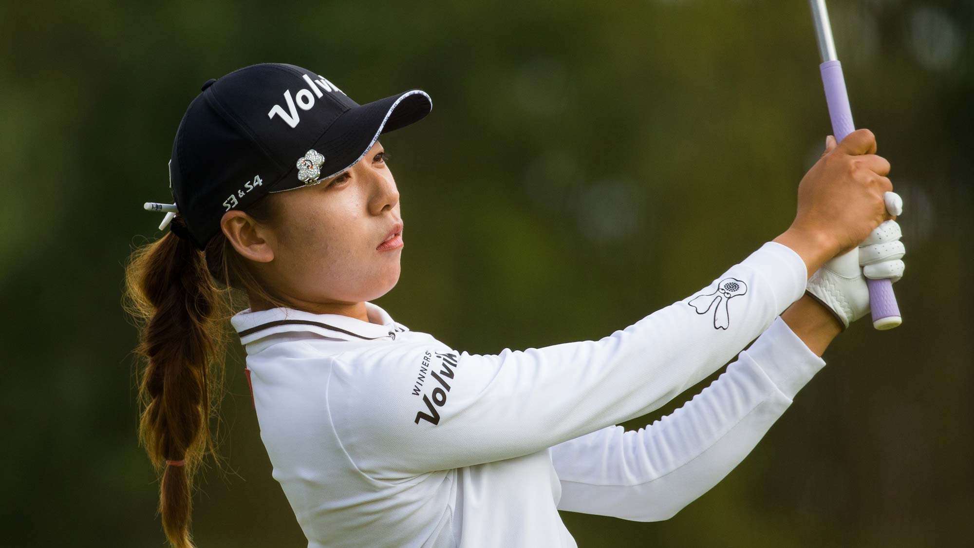 Mi Hyang Lee of Korea during the second round