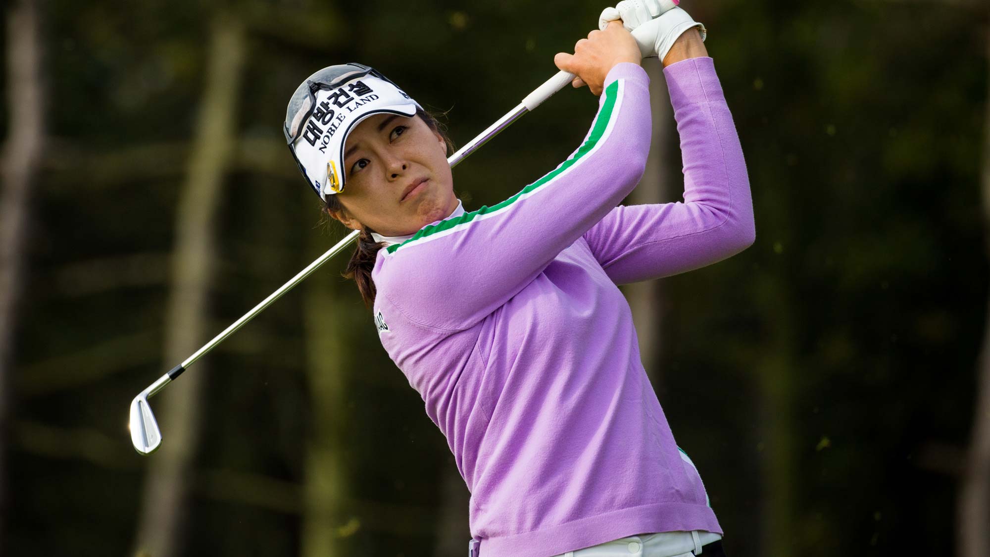 Mi Jung Hur of Korea during the second round.