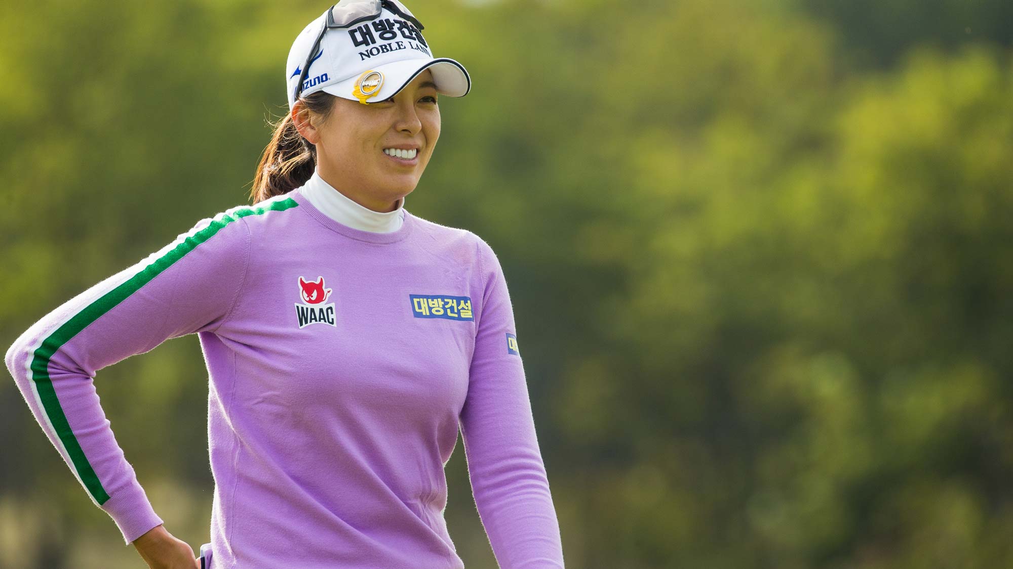 Mi Jung Hur of Korea during the second round. 