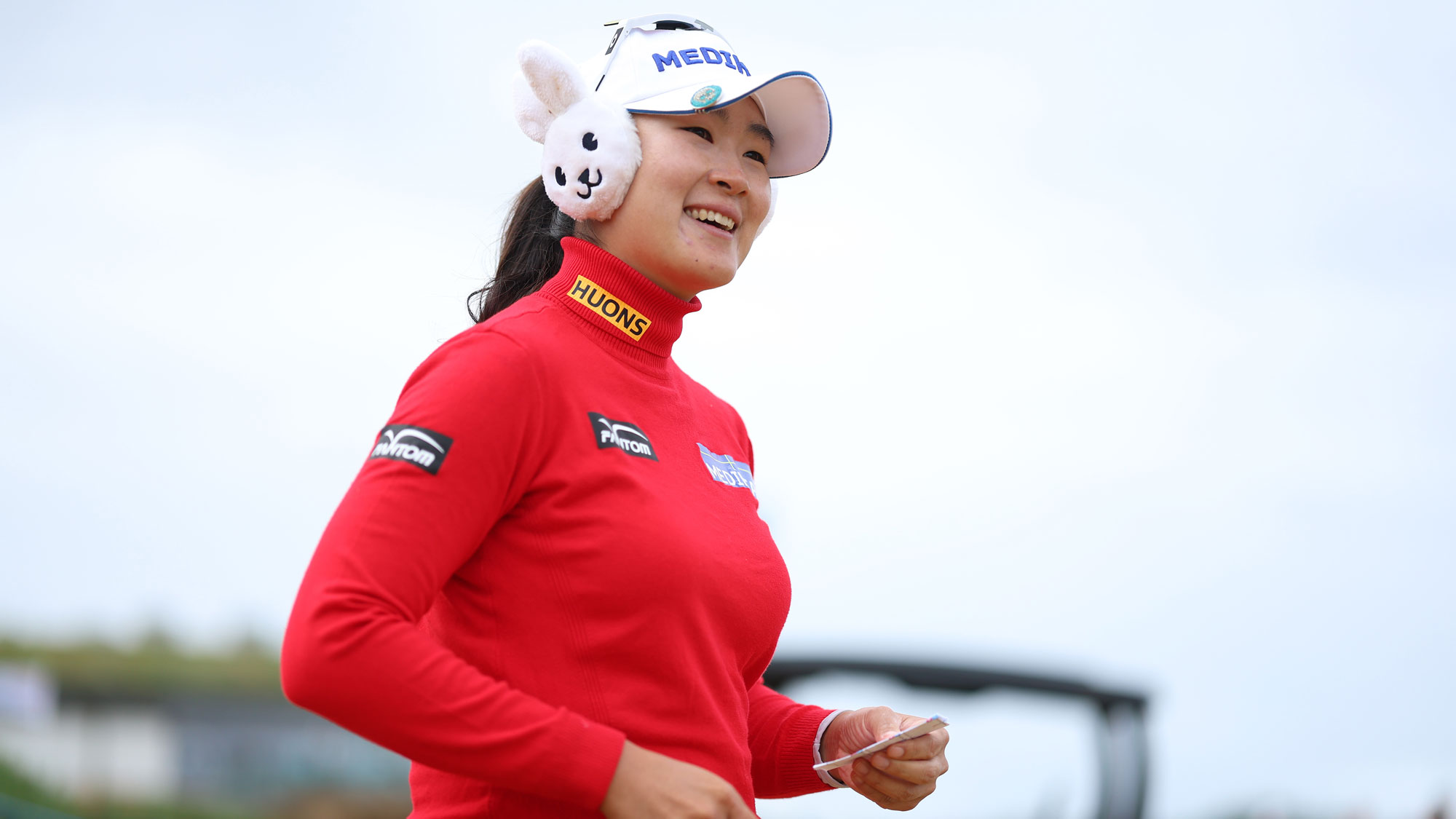 A. Lim Kim of South Korea looks on during the final round of the ISPS HANDA Women's Scottish Open 2026 at Dundonald Links Golf Course on July 26, 2026 in Troon, Scotland.