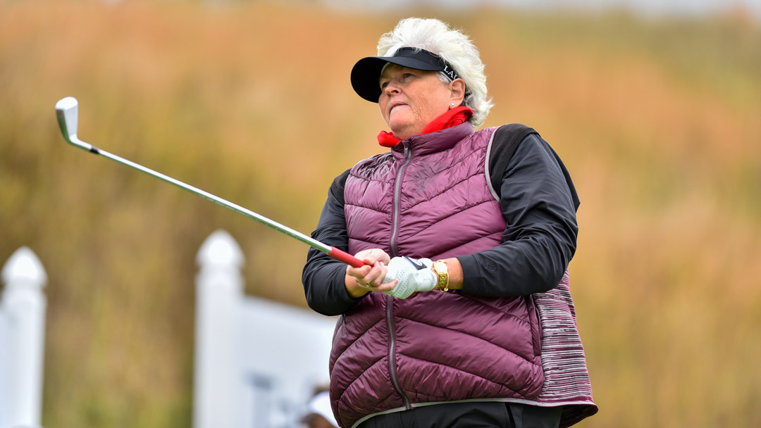Laura Davies during the opening round of the 2018 Senior LPGA Championship