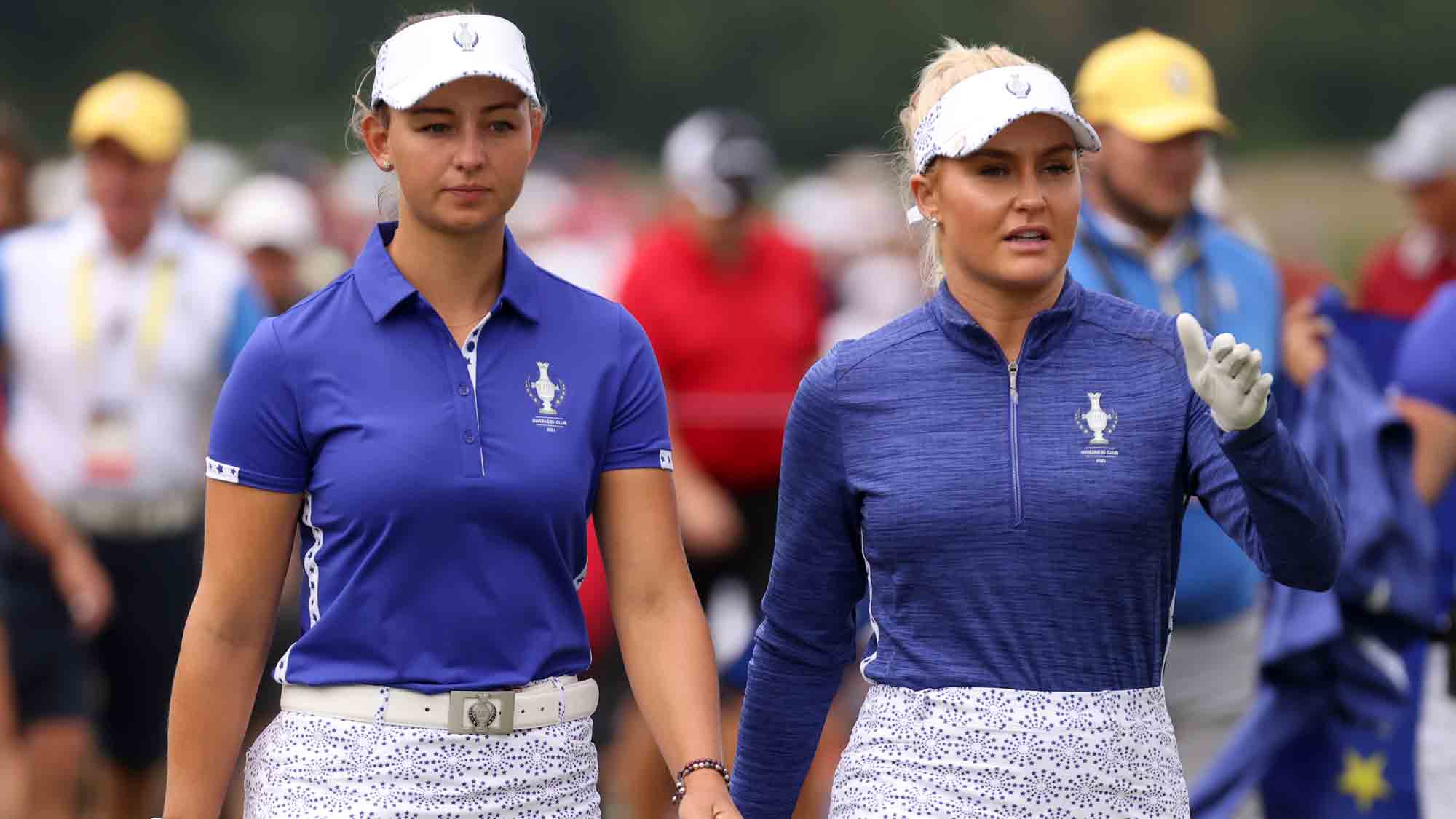 Emily Pedersen and Charley Hull