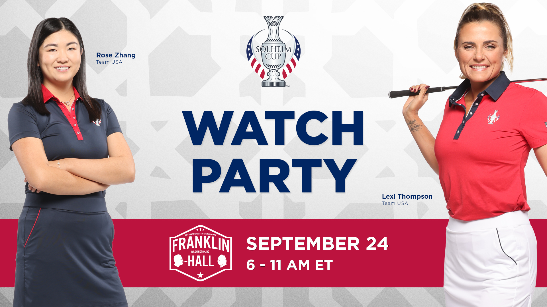 LPGA Tour to Celebrate 2023 Solheim Cup with Watch Party in Washington
