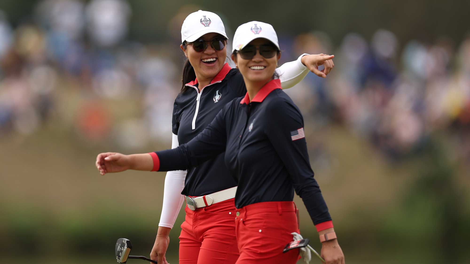 Rose Zhang of Team United States and Auston Kim of Team United States
