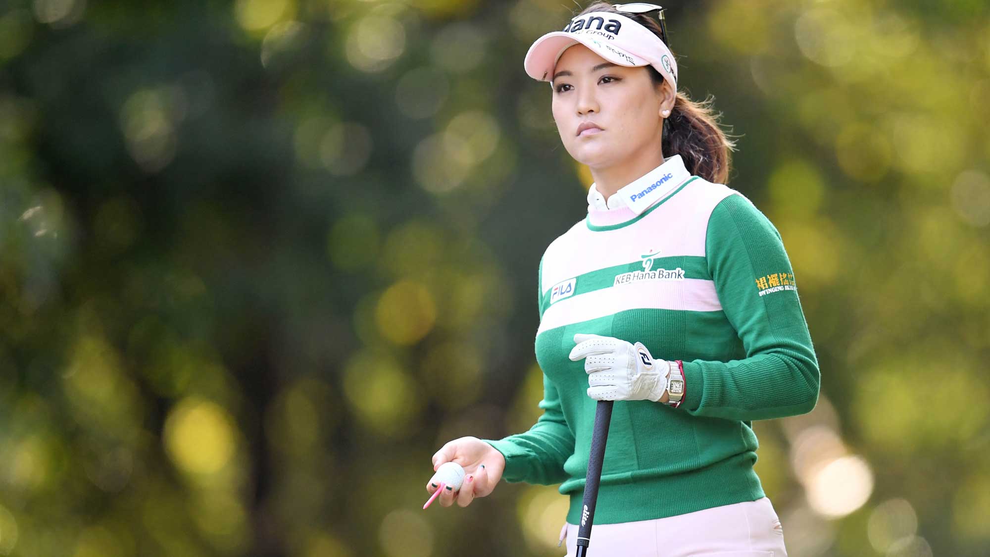 So Yeon Ryu of South Korea looks on during the final round of the TOTO Japan Classic