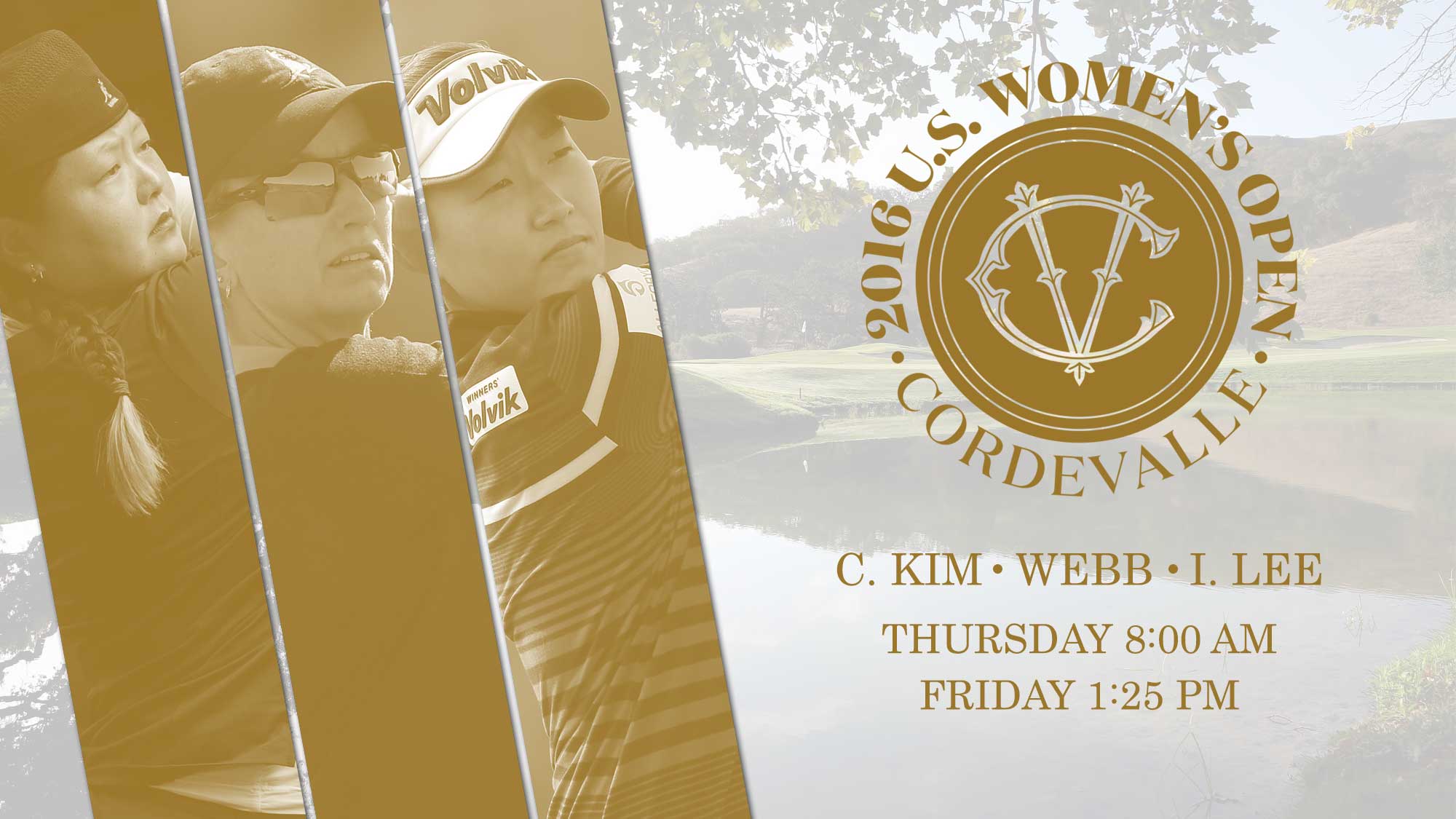 Groups & Tee Times Opening Rounds U.S. Women's Open Conducted By The