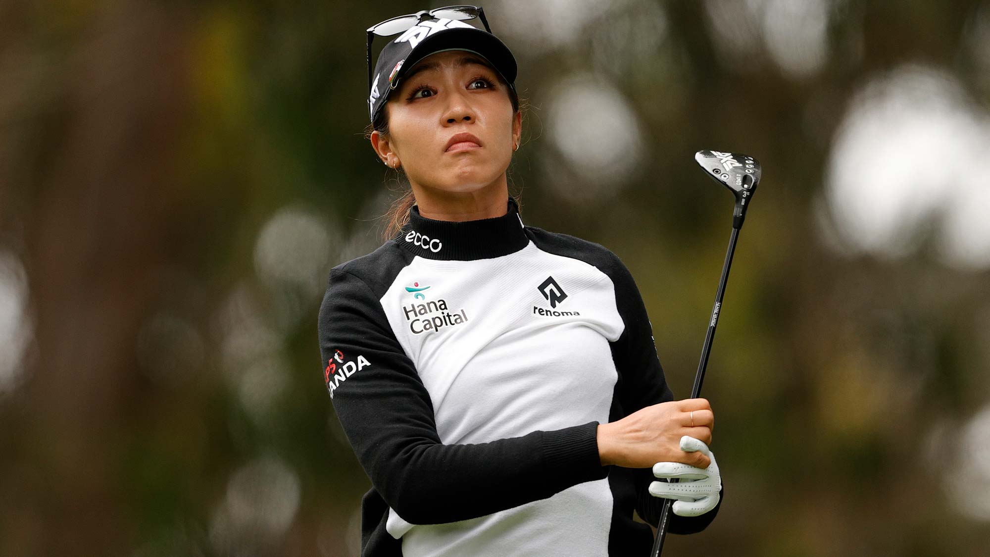 Lydia Ko of New Zealand hits her tee shot on the fifth hole during the first round of the 76th U.S. Women's Open Championship