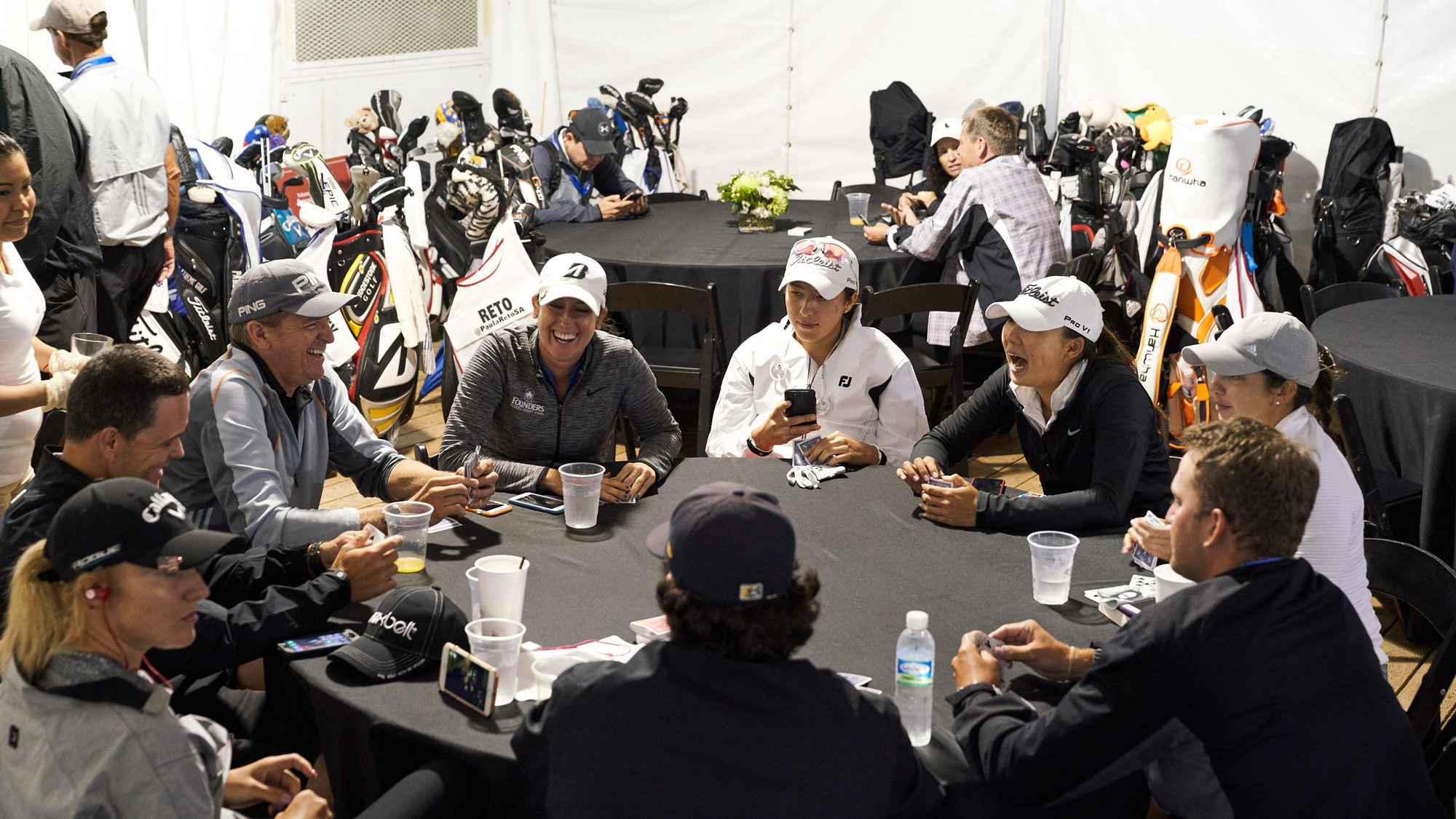 Players Hang Out During Thursday's Delay at the VOA LPGA Texas Classic 