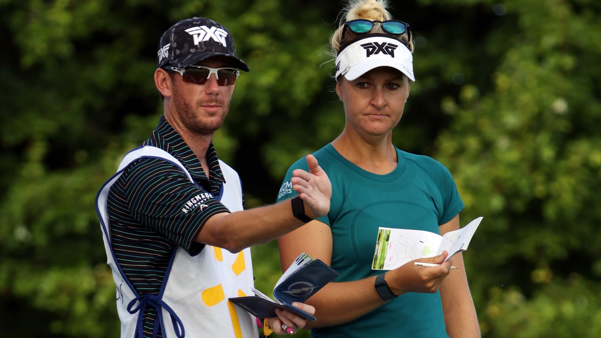 Anna Nordqvist of Sweden prepares to hit her first shot on the 14th hole during the first round of the LPGA Walmart NW Arkansas Championship