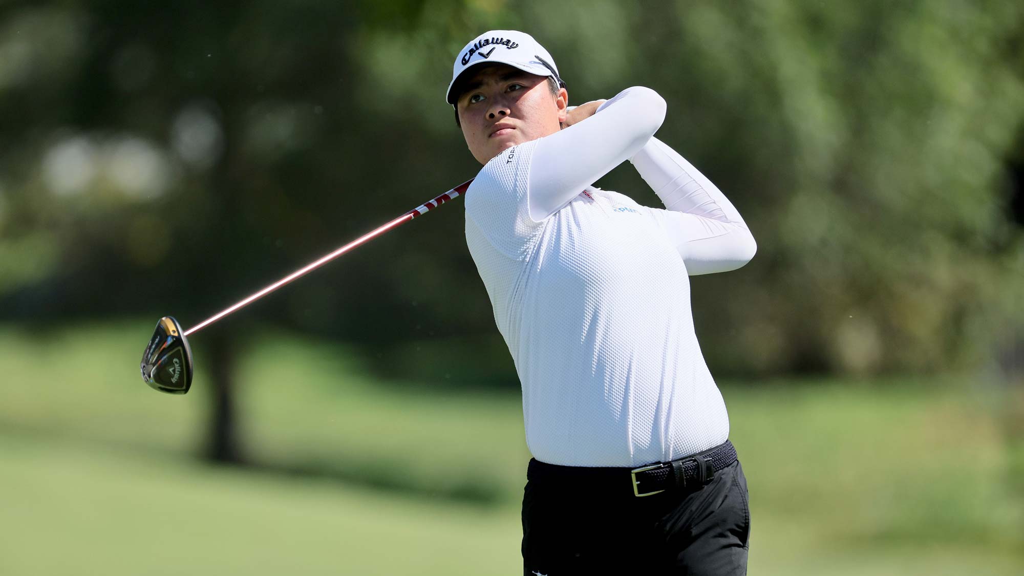 Yuka Saso of Japan on the 4th hole during the first round of the Walmart NW Arkansas Championship Presented by P&G